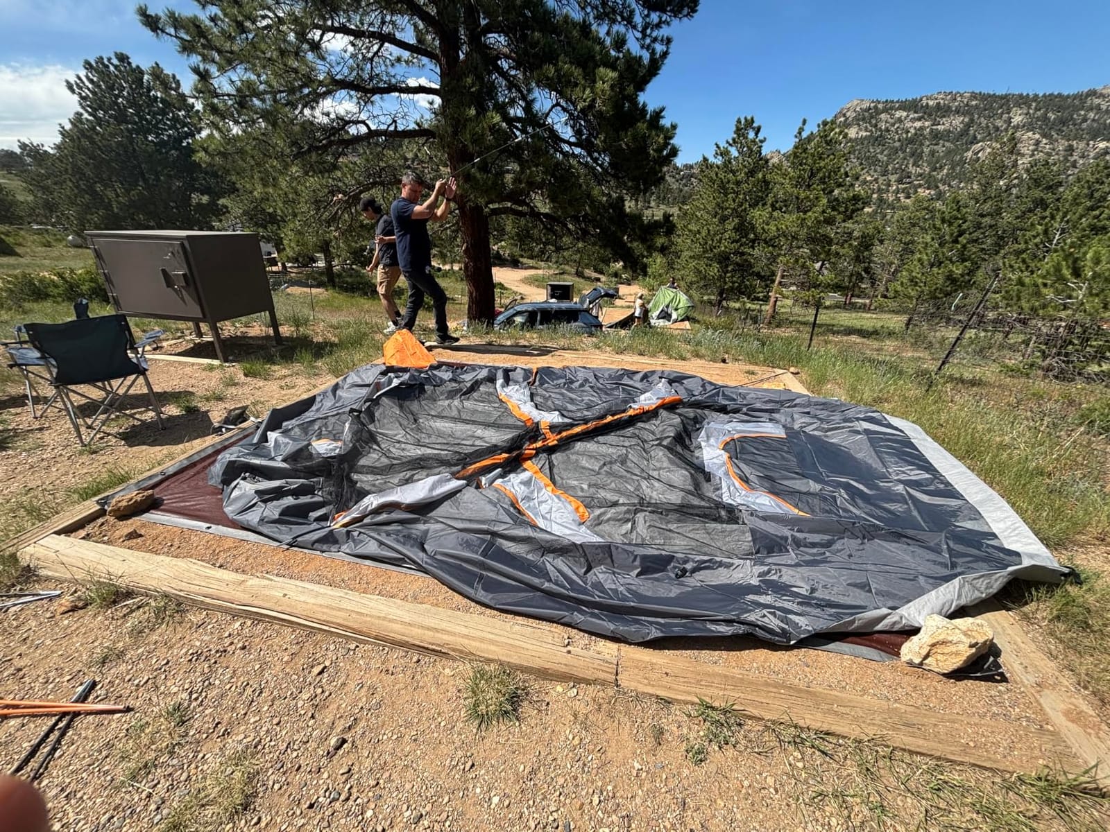 Amazon Basics Camping Tent, 3-Season Dome Design with Rainfly customer photo 2