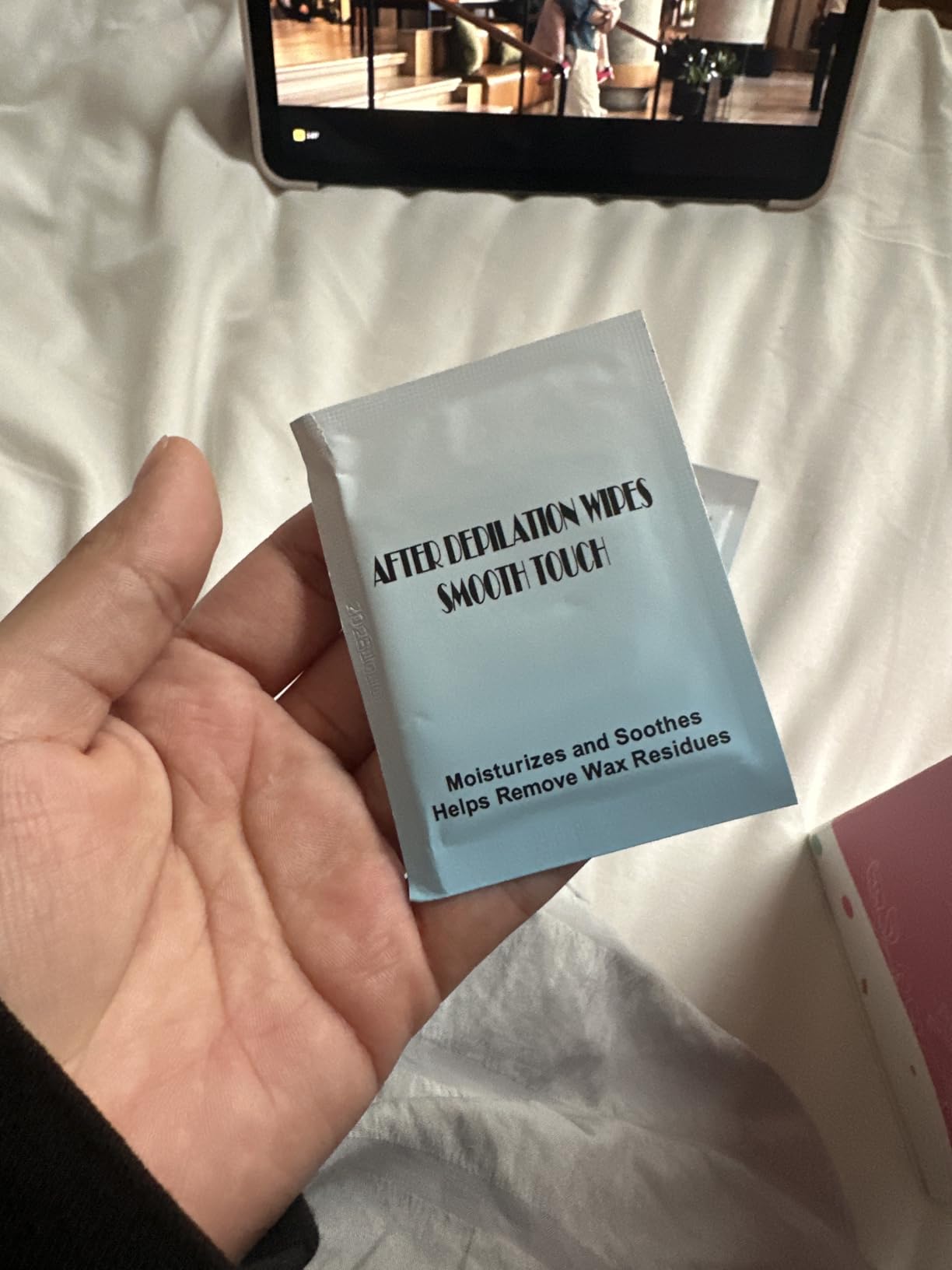 Roll On Waxing Kit for Sensitive Skin - Hair Removal with 2 Honey Soft Wax Cartridges and 100 Non-Woven Wax Strips, 10 Wipes customer photo 2