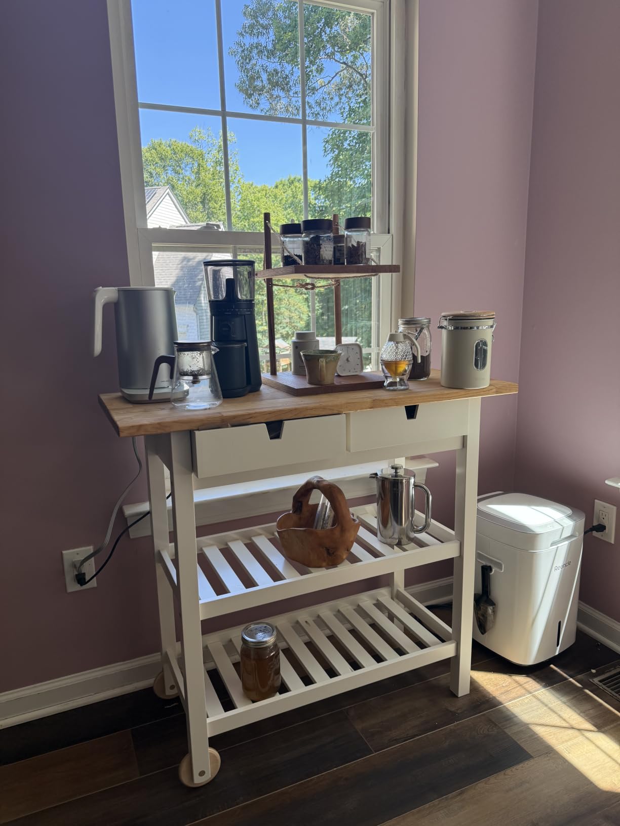 Non-Toxic Stainless Steel French Press, No Plastic or Heavy Metals, 34 oz | Surgical-grade steel. 4-layer filter. Double-wall insulated, stays hot for longer. Measure marks. Dishwasher safe. Portable. customer photo 1