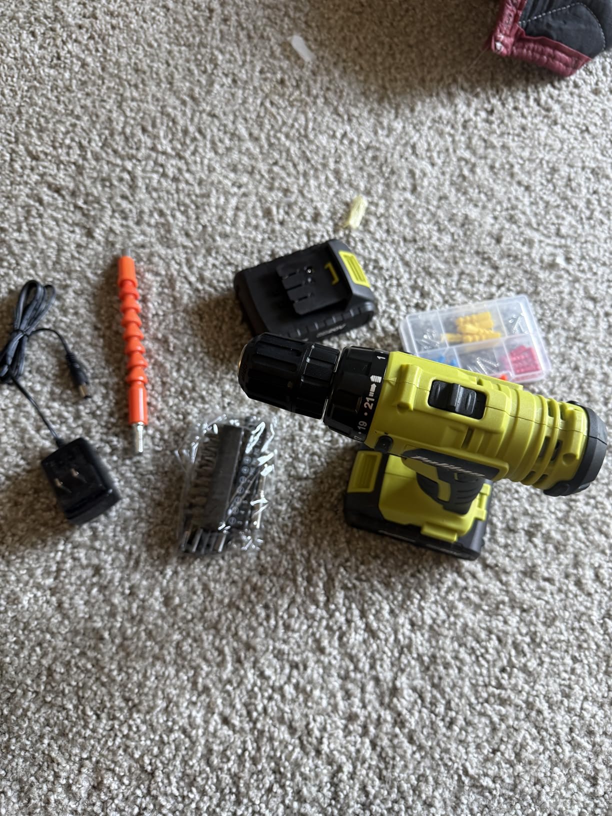 PULITUO'S 20V Cordless Drill/Driver, Electric Screwdriver - 2 Batteries, 30Nm, 21+1 Torque, 2 Speed, Keyless 3/8