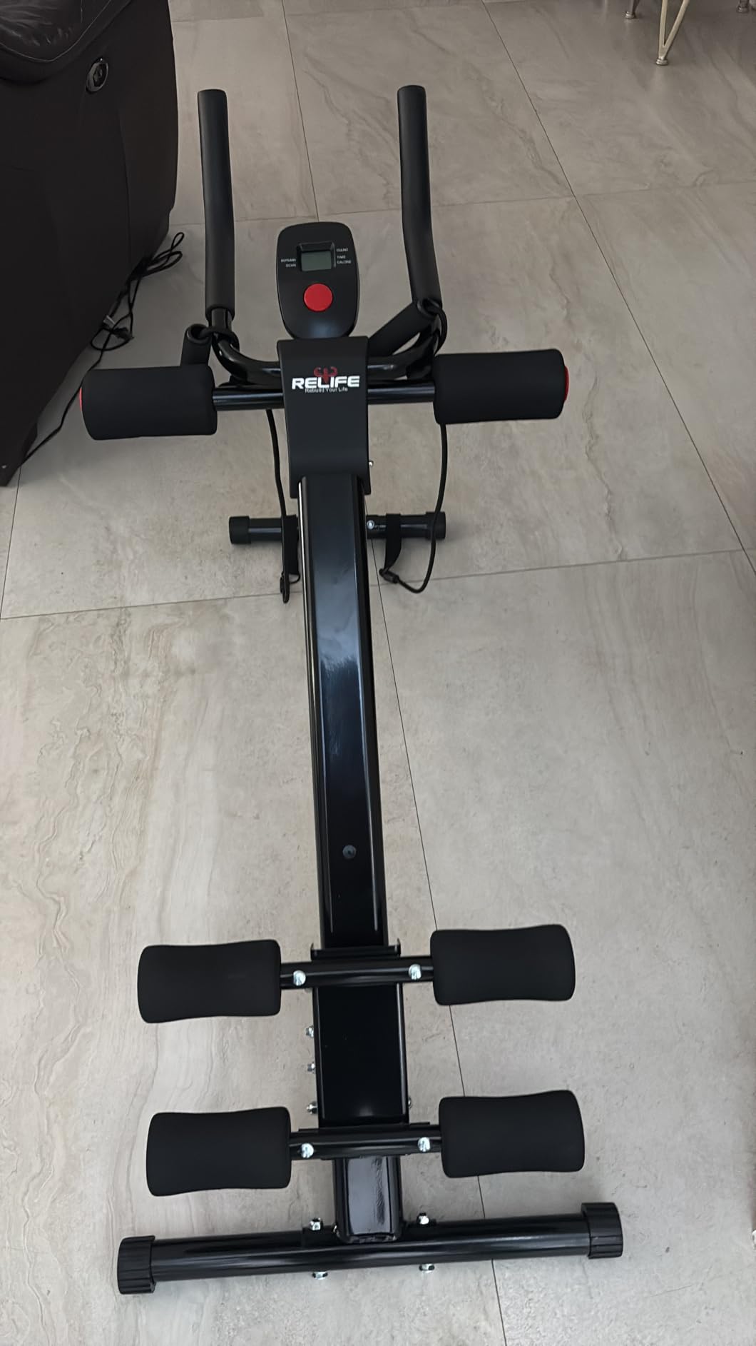 RELIFE REBUILD YOUR LIFE AB Workout Machine Adjustable Ab Trainer Machine, Foldable Ab Cruncher, 440 LBS Capacity customer photo 1