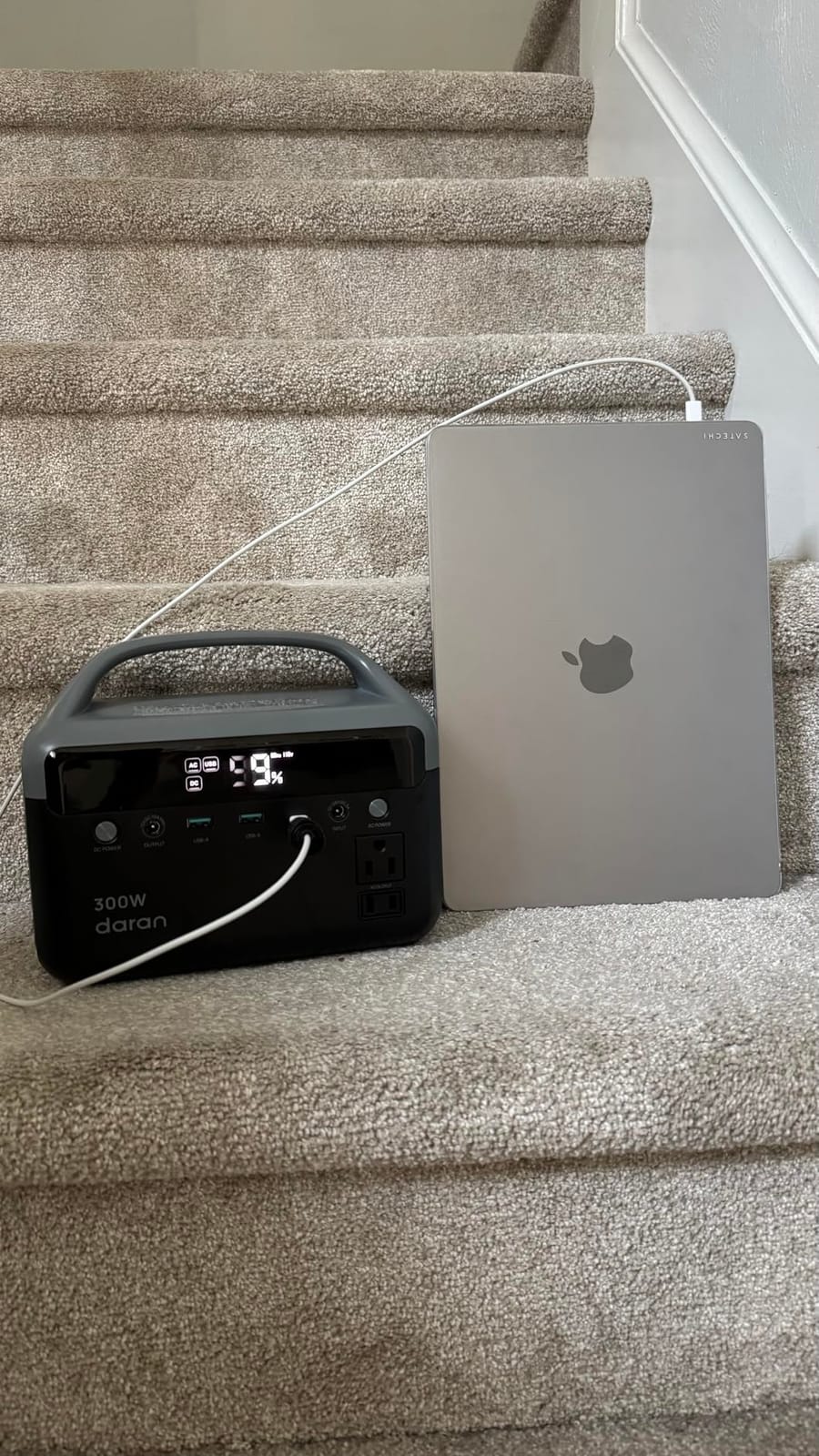 DaranEner Portable Power Station, 300W (Surge 600W) 192Wh Power Bank with 110V AC Outlet, LiFePO4 Battery for Home Emergency, Camping, Travel,& Outdoor Electronics(Option Solar Generator) customer photo 1