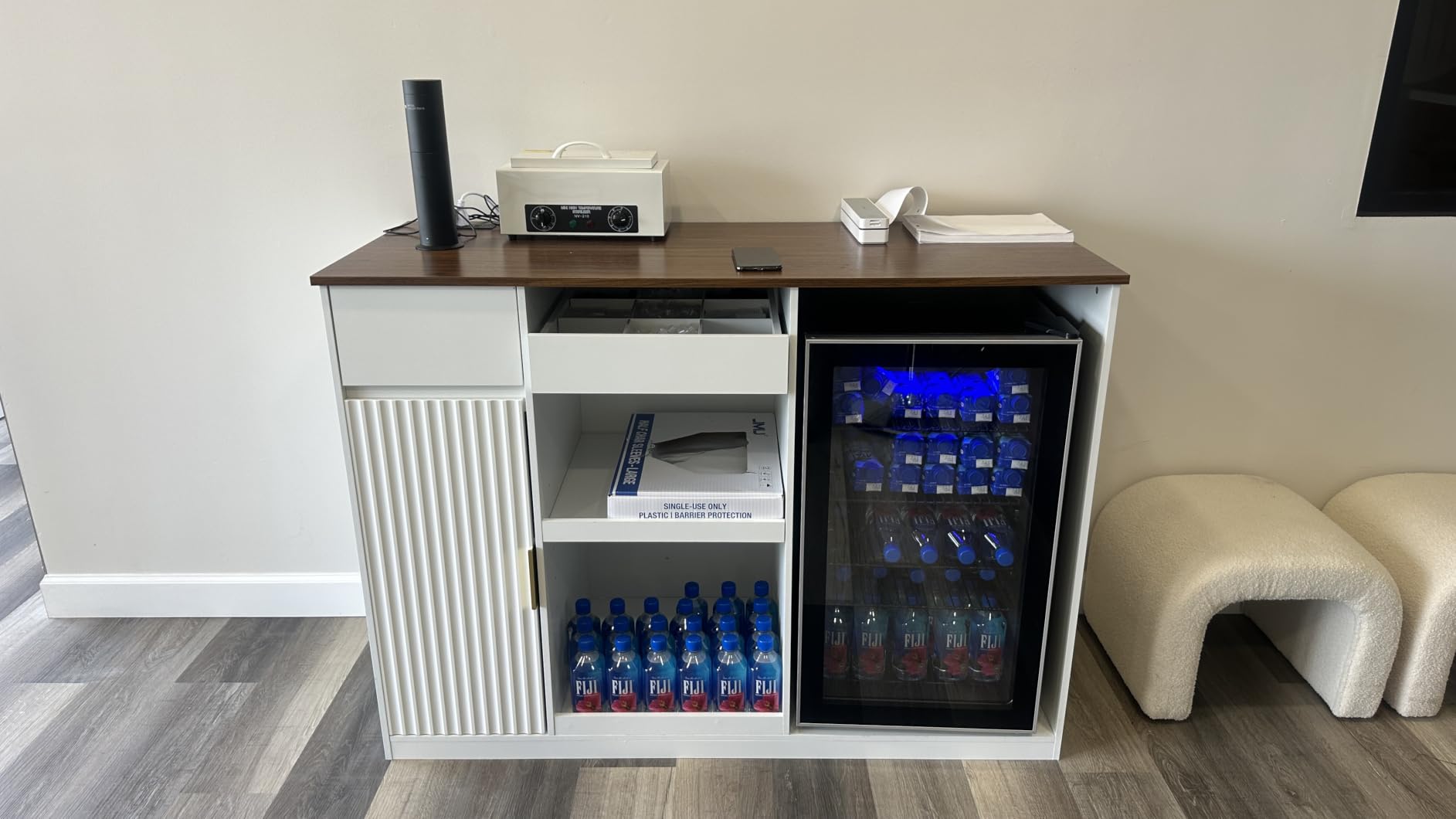 Electactic Mini Fridge 130 Can Beverage Refrigerator Cooler, 3.2 Cu.Ft Drink Fridge for Soda Wine Beer, Adjustable Temperature Control for Home Office, Black customer photo 2