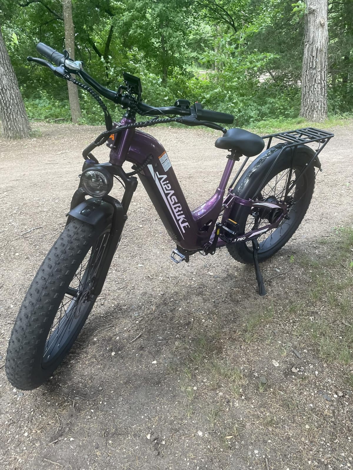 Aipas M1 Pro Electric Bike for Adults, 26 x 4 Fat Tires, 48V 17.5Ah Battery | Dual Suspension, 1800W Peak Motor, Up to 85 Miles, Step-Thru for Commutes & Trails, SGS Certified to UL 2849 customer photo 2