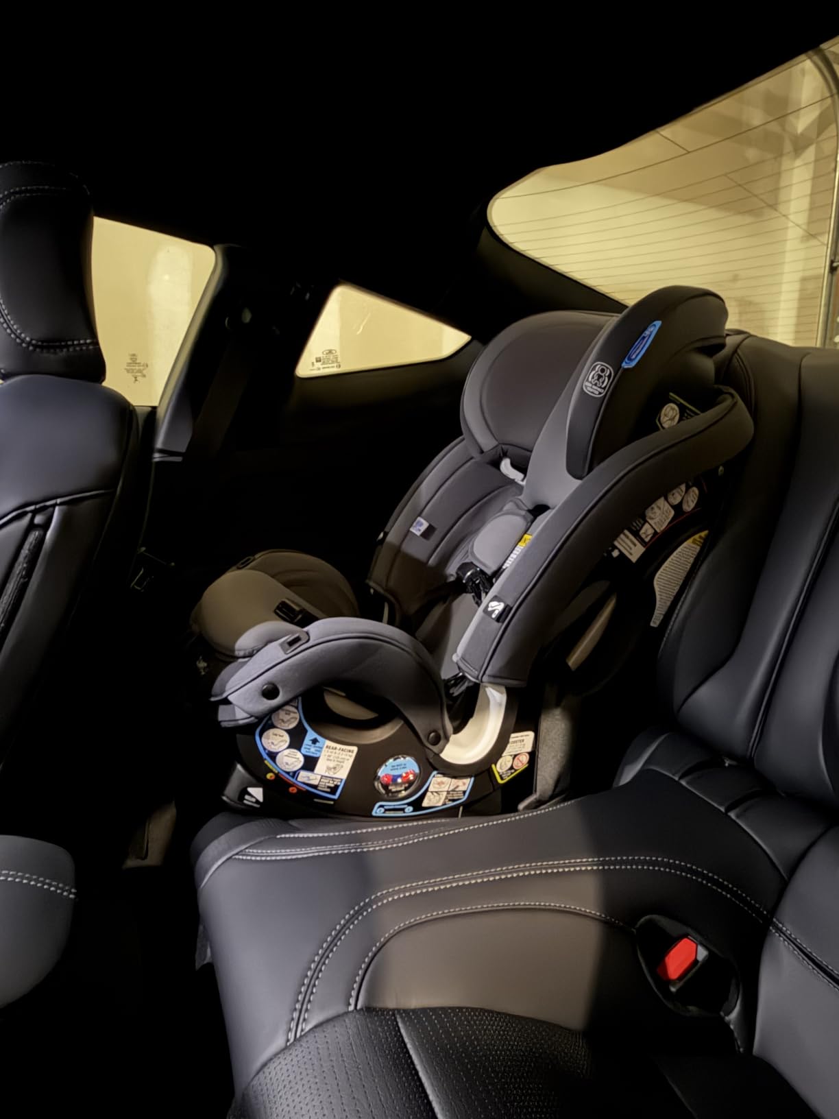 Graco Slimfit 3-in-1 Convertible Car Seat, Slim Car Seat with Space-Saving Design, Highback Booster Seat with 10-Position Headrest, Rear Facing and Forward Facing Carseat, Jarret customer photo 1