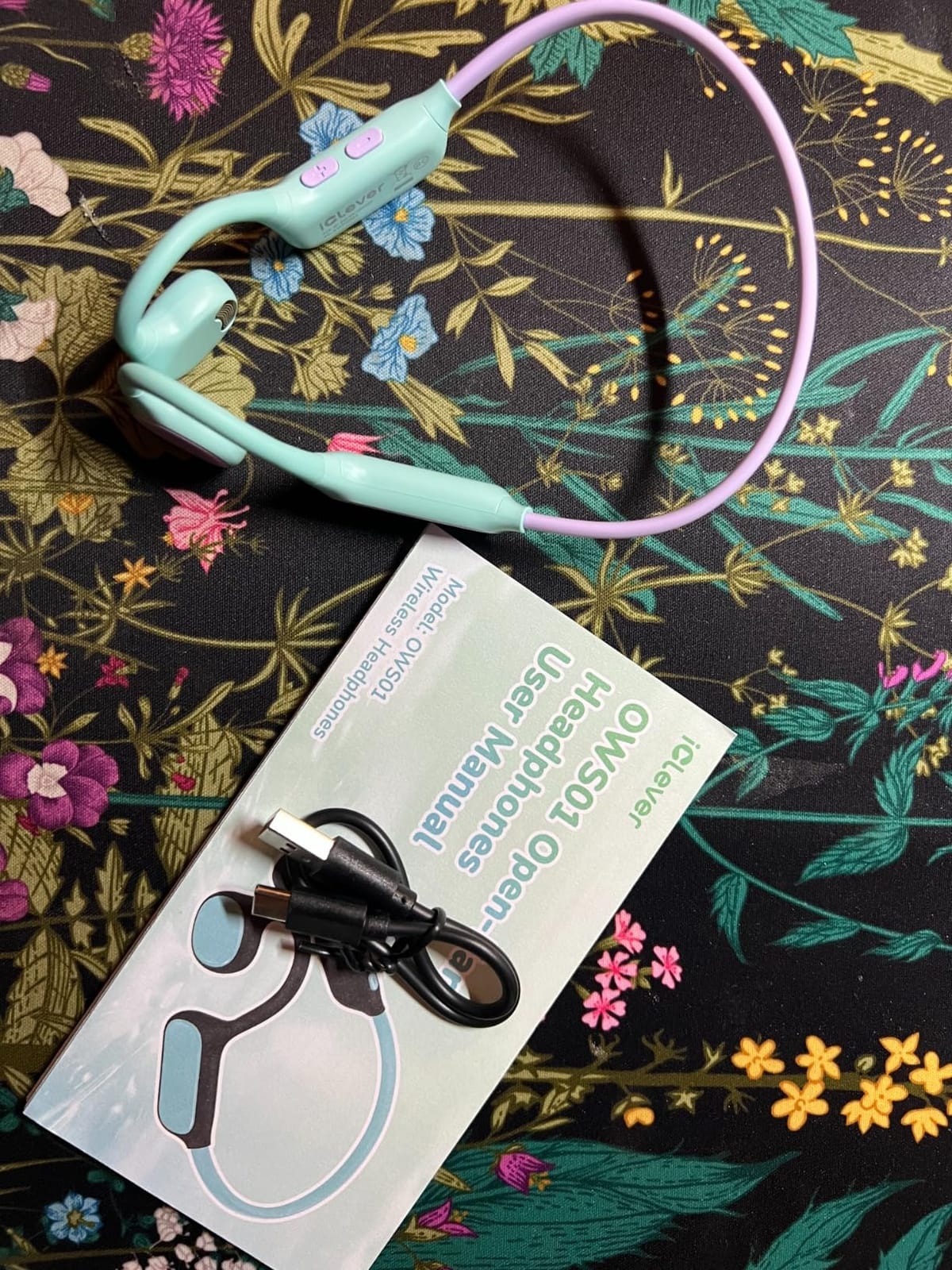 iClever OWS01 Kids Bluetooth Headphones, Air Conduction Open Ear Headphones customer photo 2