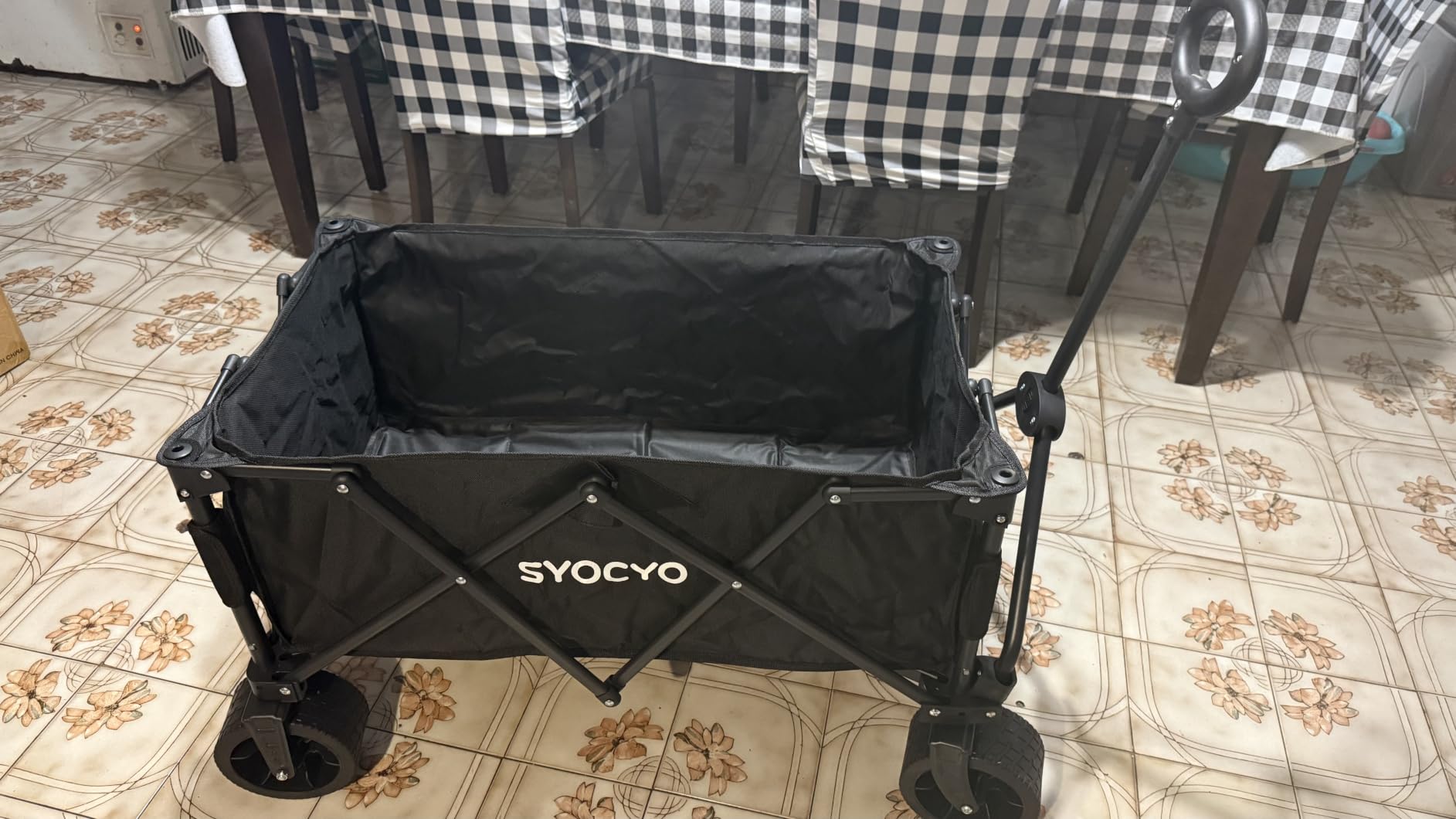 Beach Wagon 420LBS - Heavy Duty Wagons Carts Foldable, Collapsible Wagon with Big Wheels for Sand & Cup Holders for Camping Garden Sports Grocery customer photo 1