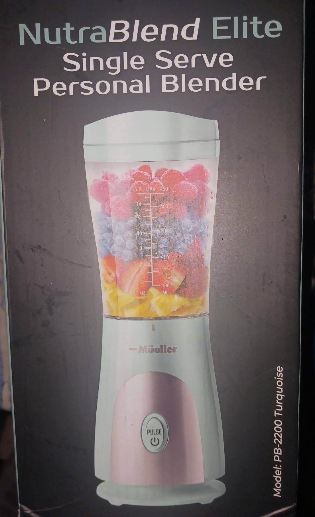 Mueller Heavy-Duty Personal Blender for Shakes and Smoothies with a 15 Oz Travel Cup and Lid, Juices, Baby Food, Portable Blender & Food Processor, Red customer photo 1