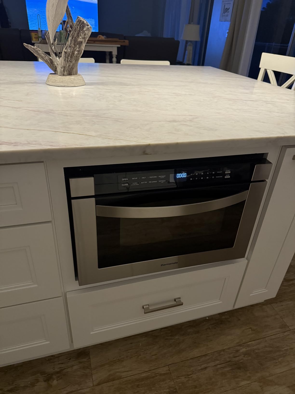 24 Inch Built-in Microwave Drawer, ThermoMate 1.2 Cu. Ft. Microwave Drawer with Automatic Presets, 1000 Watts with 11 Power Levels, Touch Controls, Sensor Cooking, Defrosting Rack, Stainless Steel customer photo 2