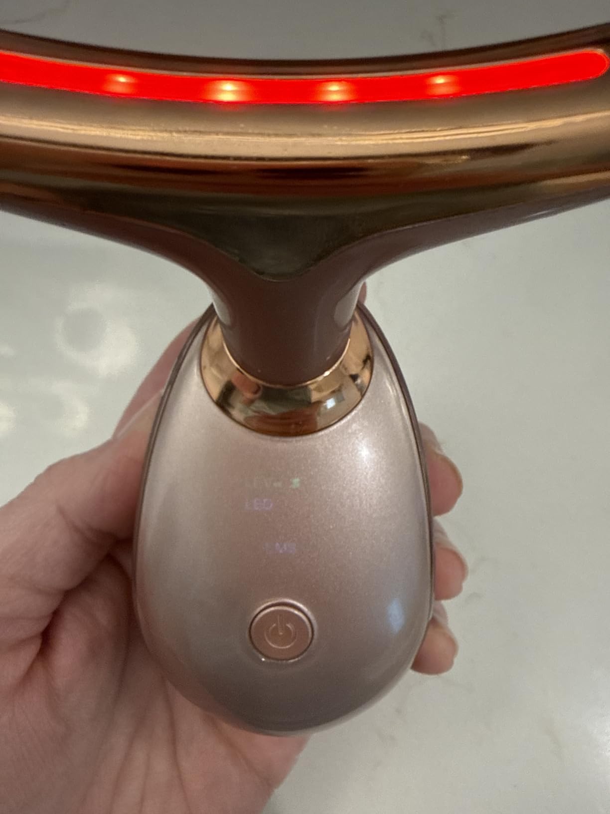 Facial Massager Red Light Therapy for Face and Neck - 7 Color Face Sculpting Wand customer photo 1