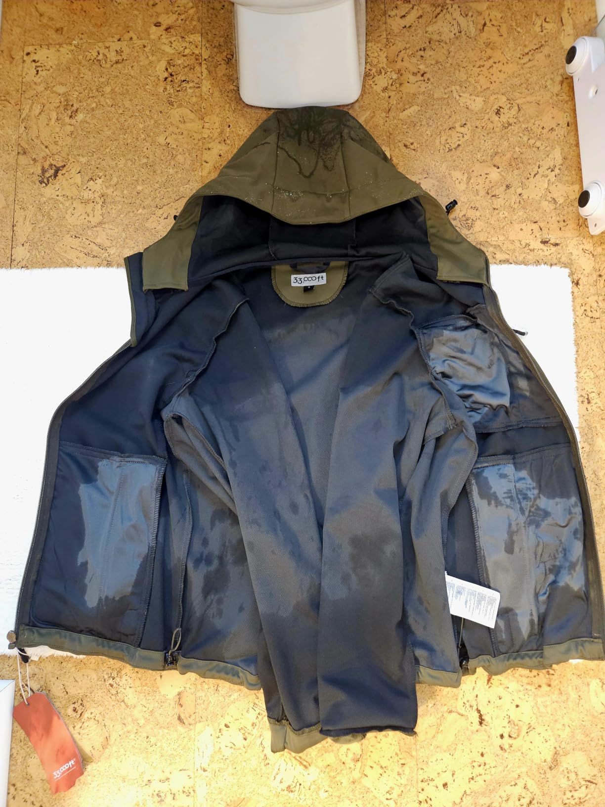 33,000ft Men's Softshell Jacket with Hood Waterproof Windbreaker Lightweight Rain Shell Jacket for Outdoor Hiking Travel customer photo 2