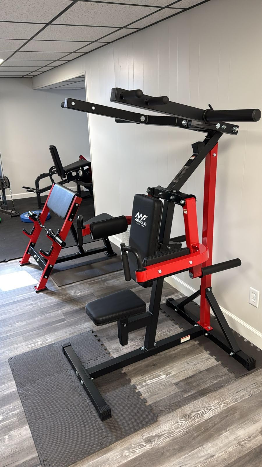 Mikolo Deltoid and Shoulder Press Machine, Lateral Raise Machine with Adjustable Seat and Backrest, 800 Weight Capacity Upper Body Machine customer photo 2