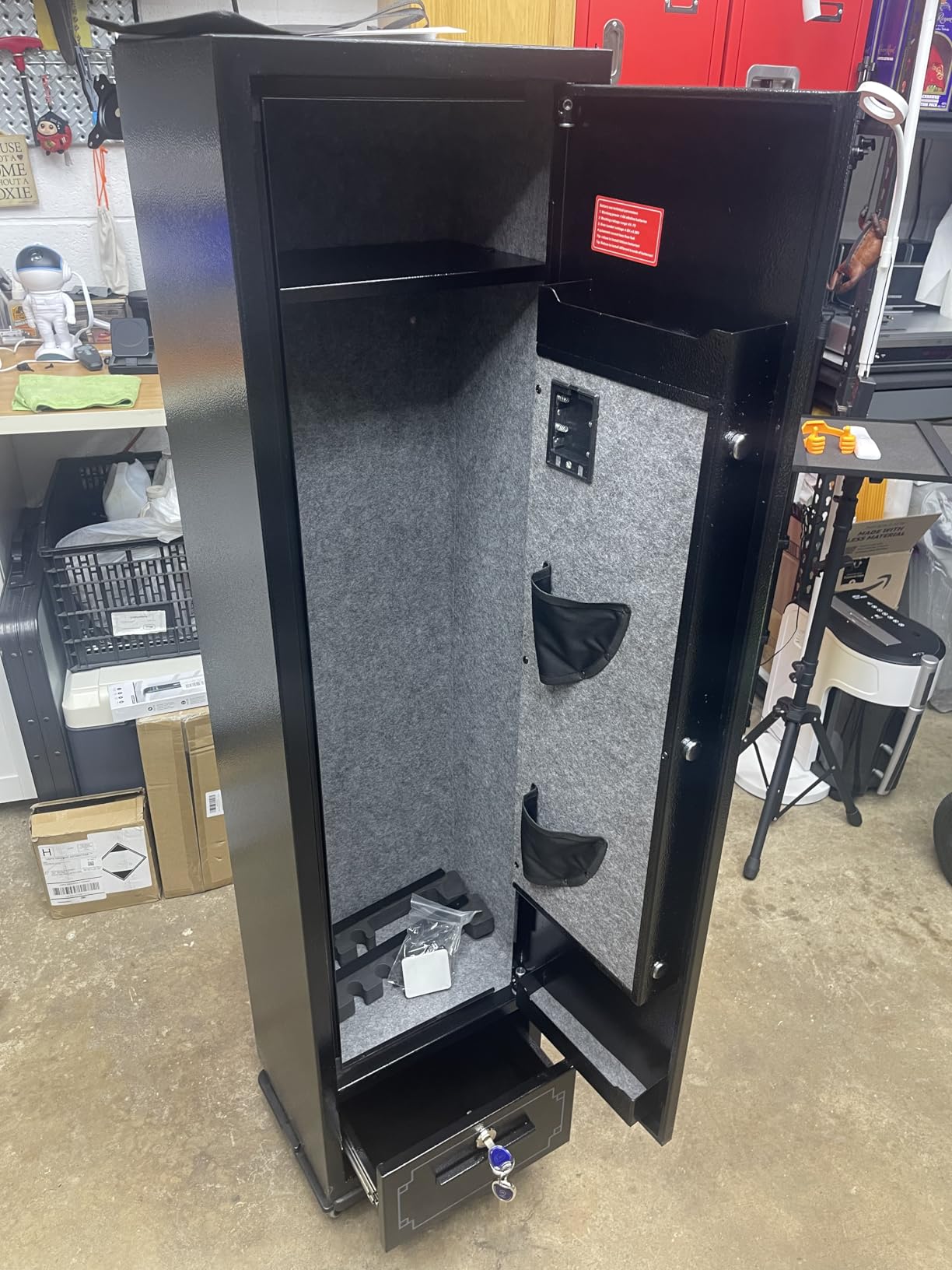 KAER 5-6 Gun Safe, Gun Safes for Rifle and Pistols, Rifle Safe for Home | No Assembly Needed, Fits 5-6 Shotgun and Handguns, Quick Access Keypad, Removable Shelf & Gun Rack, Smart Alarm and Mute for Home customer photo 2