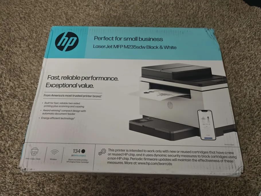 HP LaserJet MFP M235sdw All-in-One Wireless Black & White Laser Printer, Scan/Copy, Duplex, Best-for-Office customer photo 2