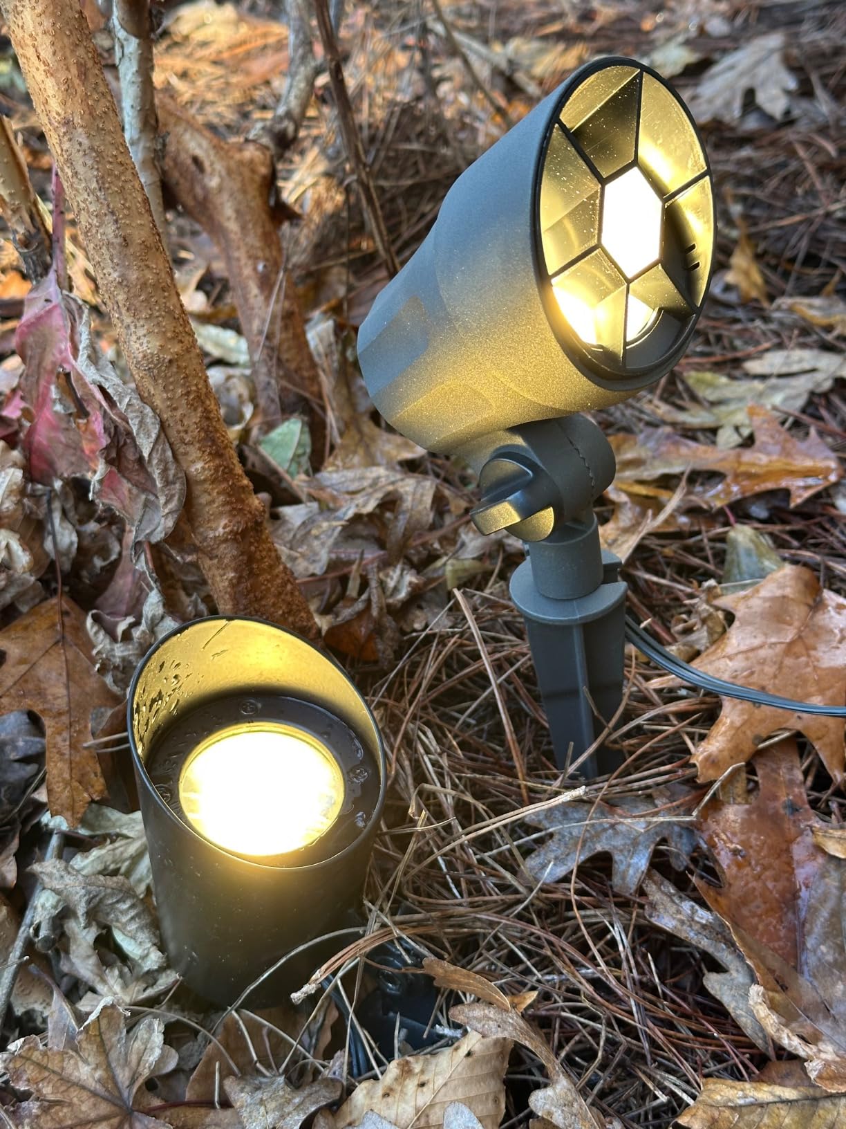 SUNVIE 6W AntiGlare LED Landscape Lighting Low Voltage with Connector 8Pack | Waterproof 600LM Super Bright 3000K Landscape Spot lights Outdoor Yard Garden Lights Wired Tree Wall Landscape Spotlights customer photo 2