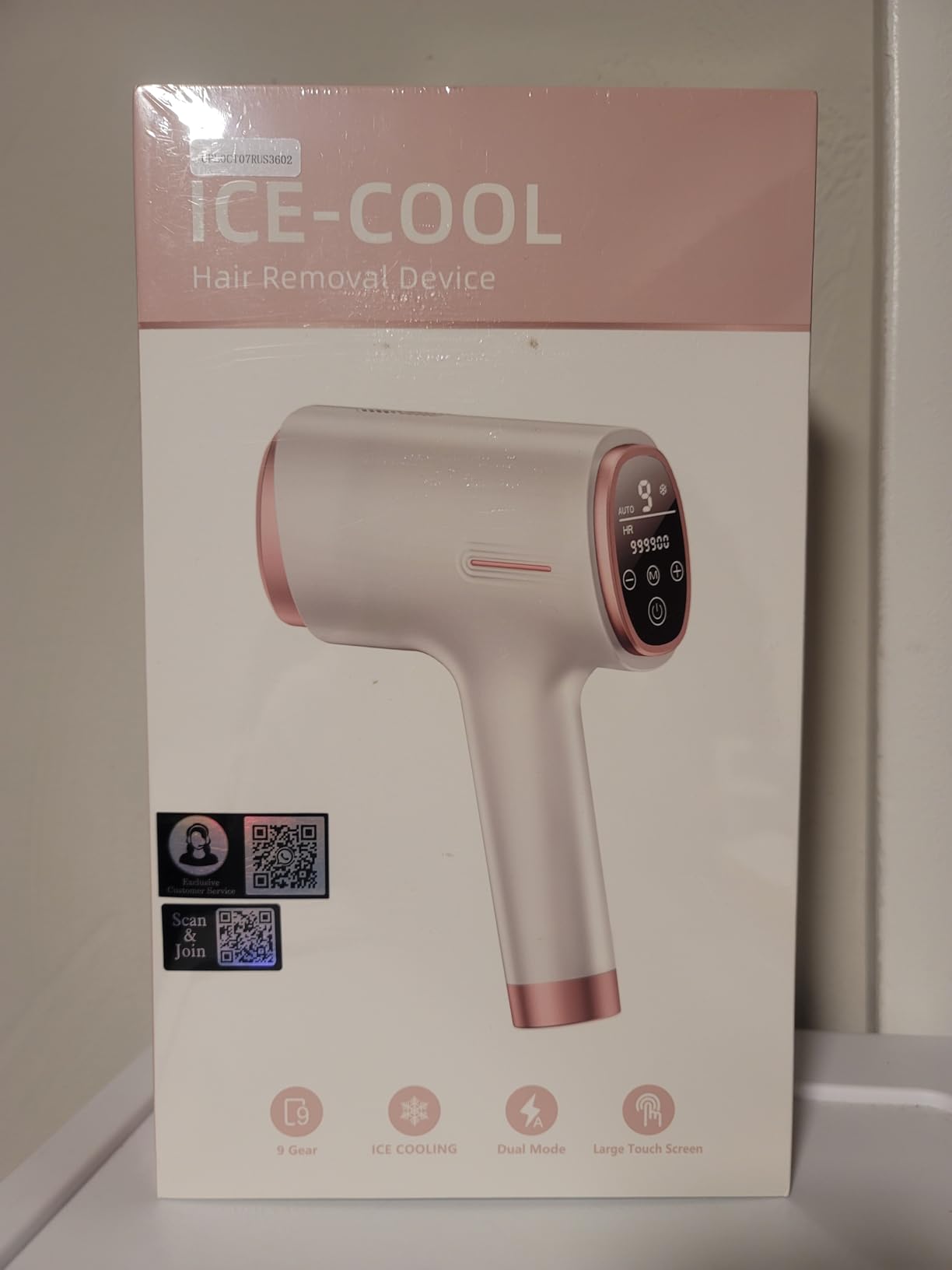 Ubroo IPL Laser Hair Removal Device, 21J Energy, 96% Hair Reduction, 41F Ice Cooling for Women & Men, Face Bikini Underarm, Safe & Painless, At-Home Professional Results customer photo 1