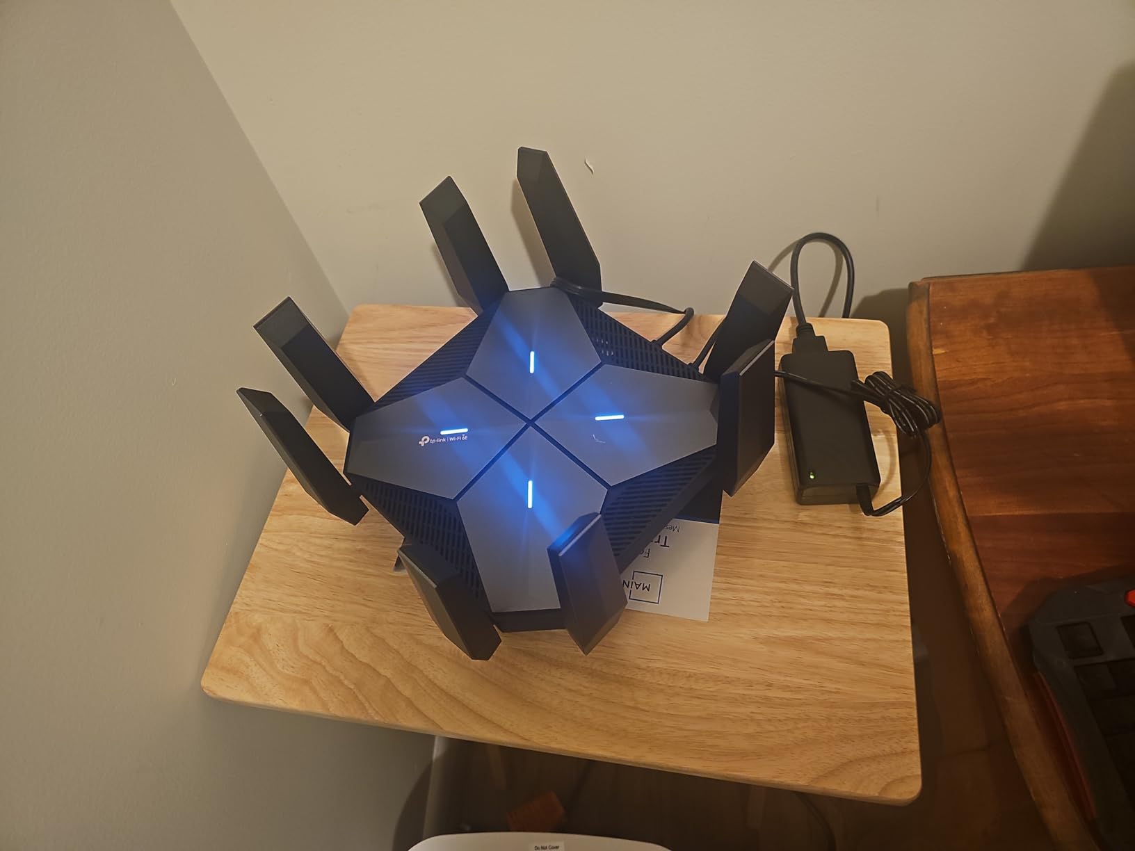 TP-Link Tri-Band AXE5400 Wi-Fi 6E Gaming Router 6-Stream, Archer GXE75 | 5.4 Gbps, 1x2.5G + 4x1G Ports, USB 3.0, Exclusive Acceleration, Gaming Port & Panel, RGB Lighting, EasyMesh, HomeShield customer photo 1