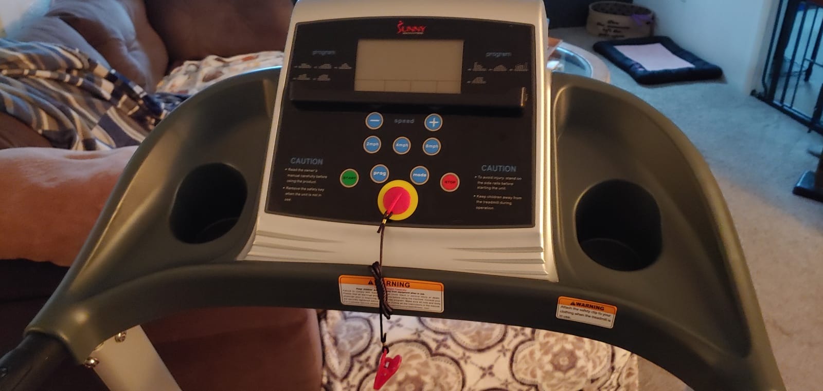 Sunny Health & Fitness Smart Wi-Fi Treadmill with Shock Absorption customer photo 2