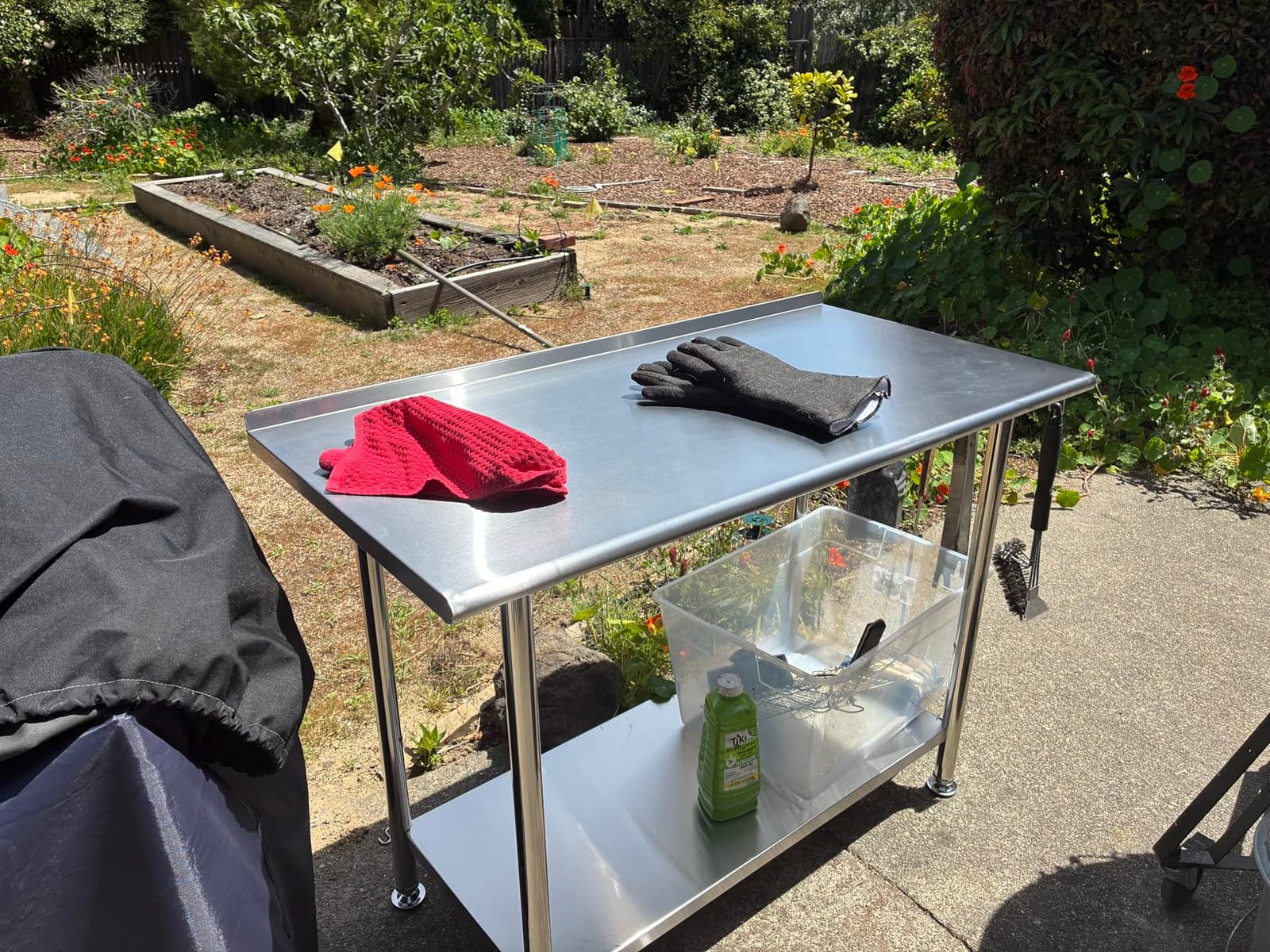 Atelicf NSF Stainless Steel Prep Table 24X48 inch with Backsplash | Commercial-grade table for restaurants, kitchens, food trucks, breweries, bars, garages, and outdoor BBQ customer photo 1