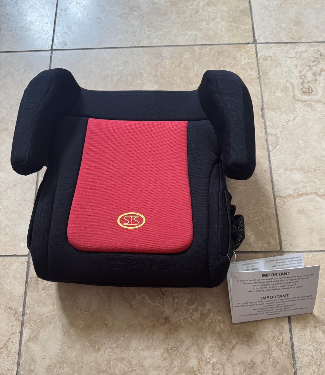RideSafer's TravelSmarter 1-lb Backless Booster Seat - Ultralight Compact Travel Car Seat for Kids 40-100 lbs, Black customer photo 2