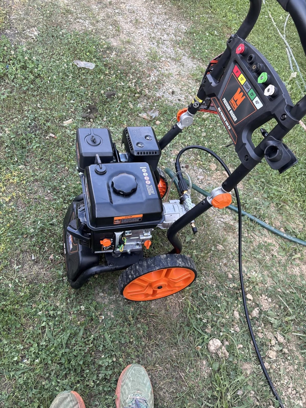 WEN 3400 PSI Gas Pressure Washer with 223cc Engine, 2.7 GPM Flow Rate and Onboard Soap Tank (PW224G) customer photo 2