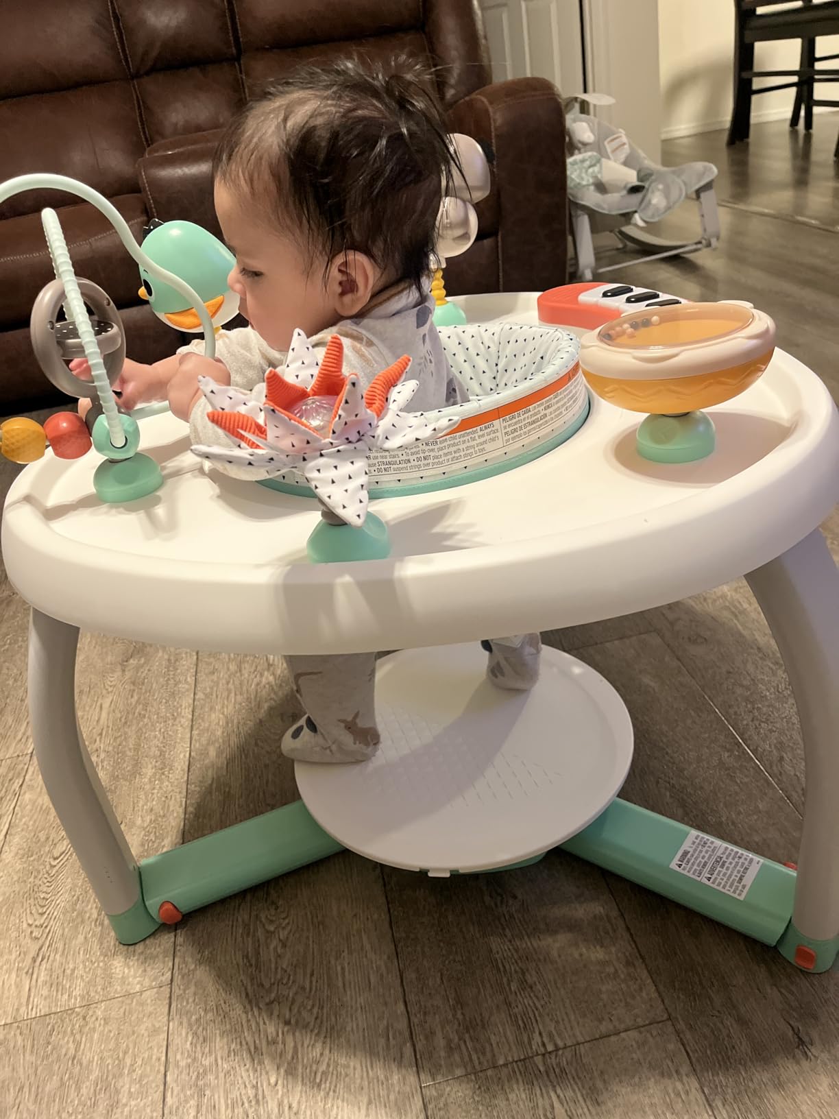 Tiny Love 5-in-1 Here I Grow Stationary Activity Center, Black & White Decor Collection customer photo 1
