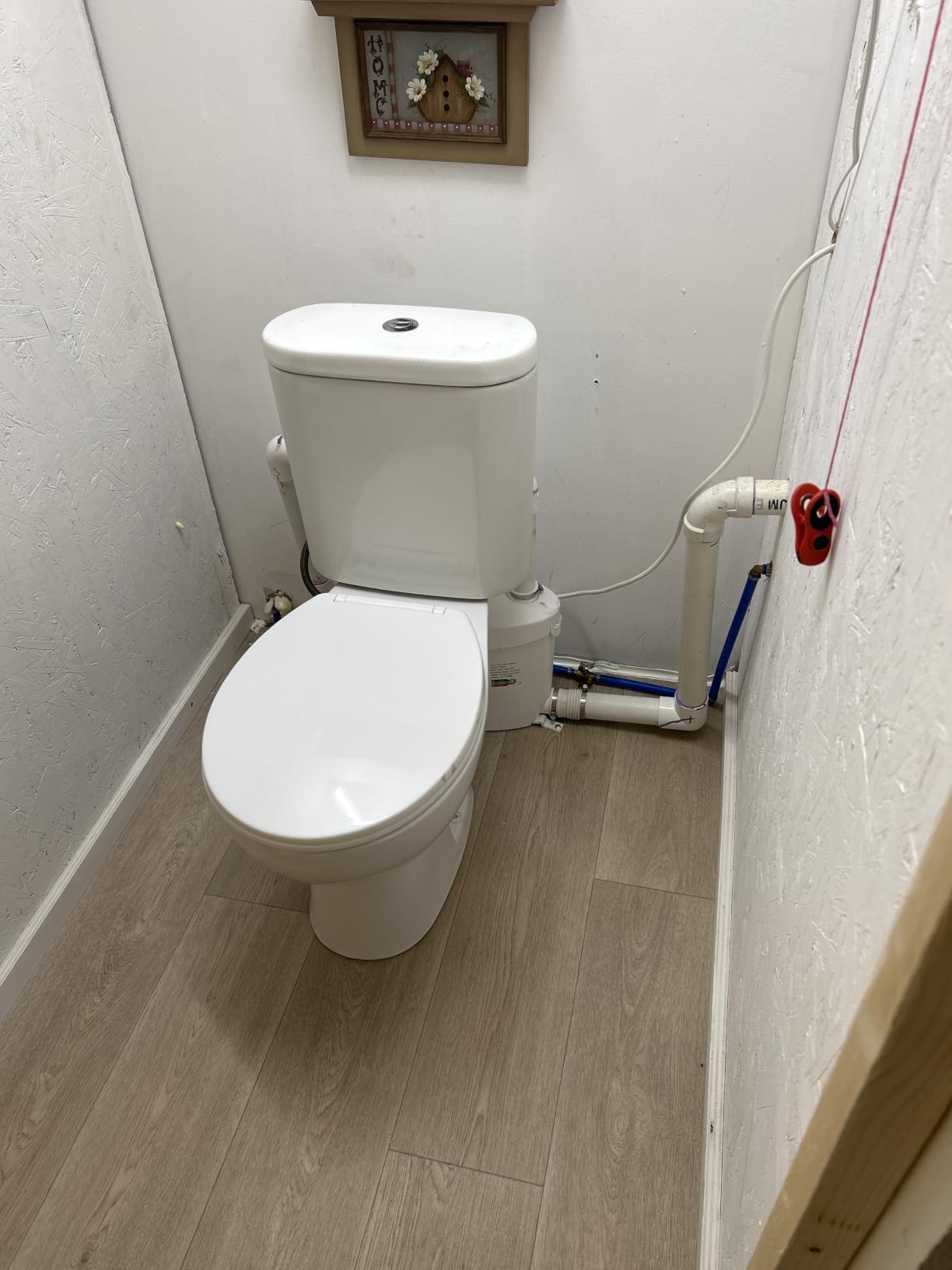 Simple Project 750W PRO Macerating Toilet System for Basement with 4-Inlet | High Powerful Upflush Toilet with Attics, Dual Flush Toilets with Macerator Pump, Quiet Operation, Space Saving customer photo 2