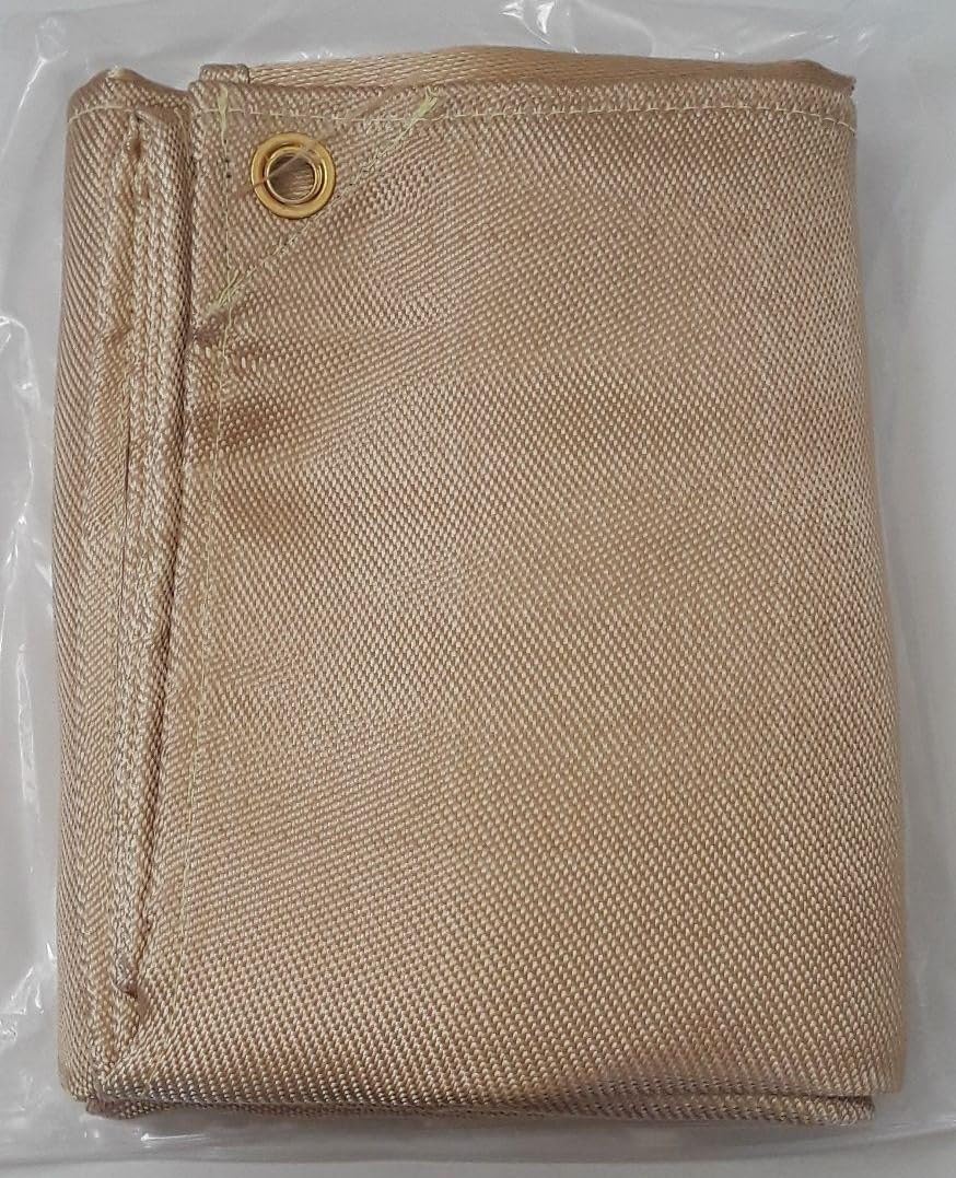 Heavy Duty Fiberglass Welding Blanket, Heat Resistant Blanket with Brass Grommets, Multi-Purpose Welding Mat for Grill, Smoker, Camping, Industrial Use (6x8 ft) customer photo 2