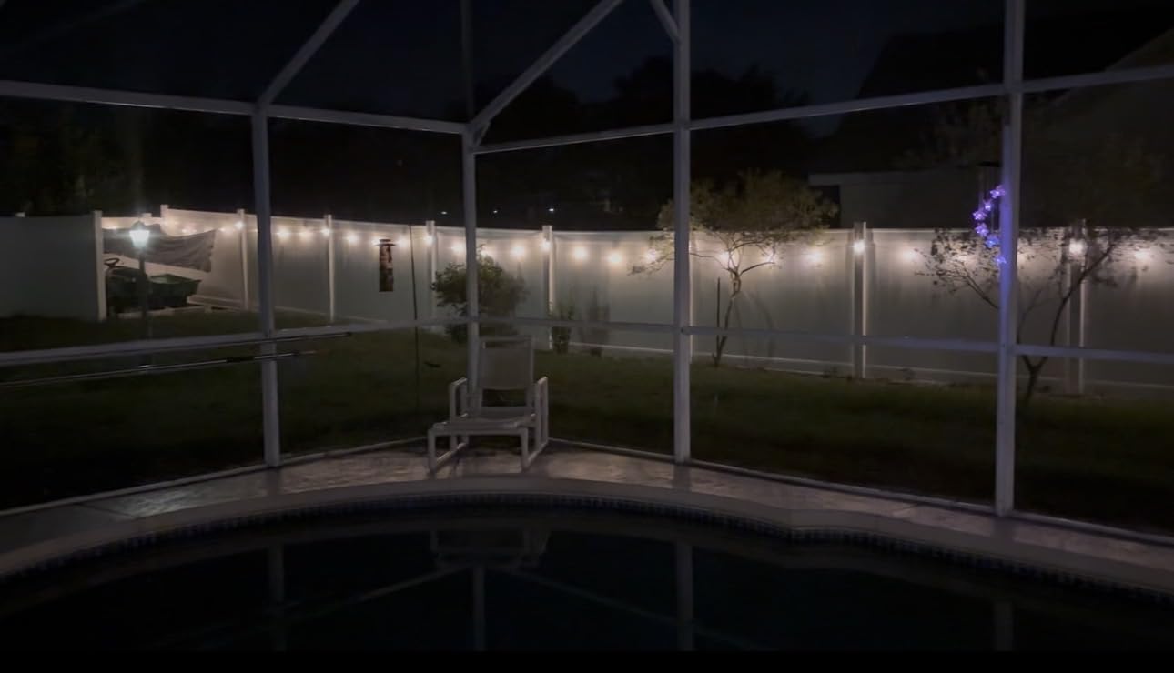 RTTY 200 FT Outdoor String Lights Patio Light for Outside, Waterproof G40 Shatterproof LED Bulbs, Dimmable Hanging Connectable Globe Lighting for Backyard, Cafe, Bistro, Market, Balcony, Porch, 2700K customer photo 2