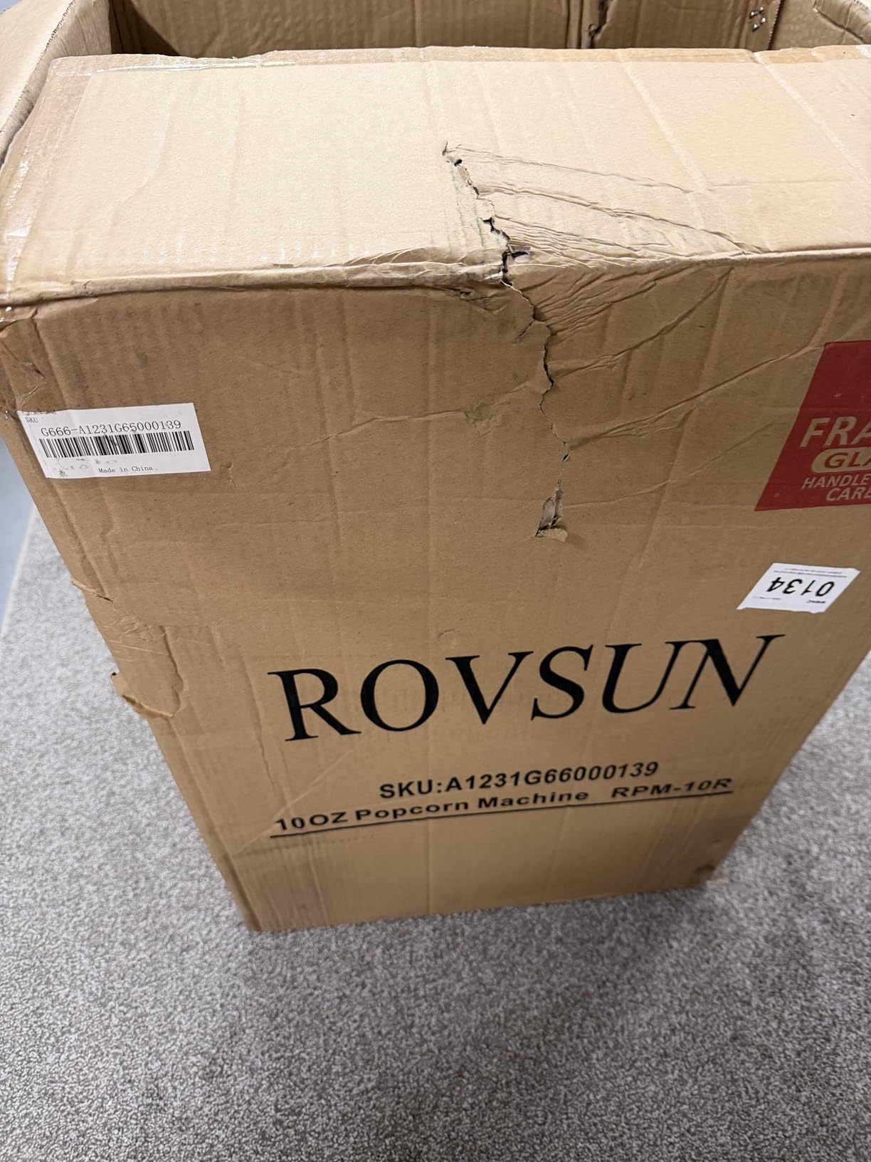 ROVSUN Commercial Popcorn Machine with 10 Ounce Kettle Makes Up to 4 Gallons, Theater Style Popper Countertop Popcorn Maker, ETL Certified customer photo 1