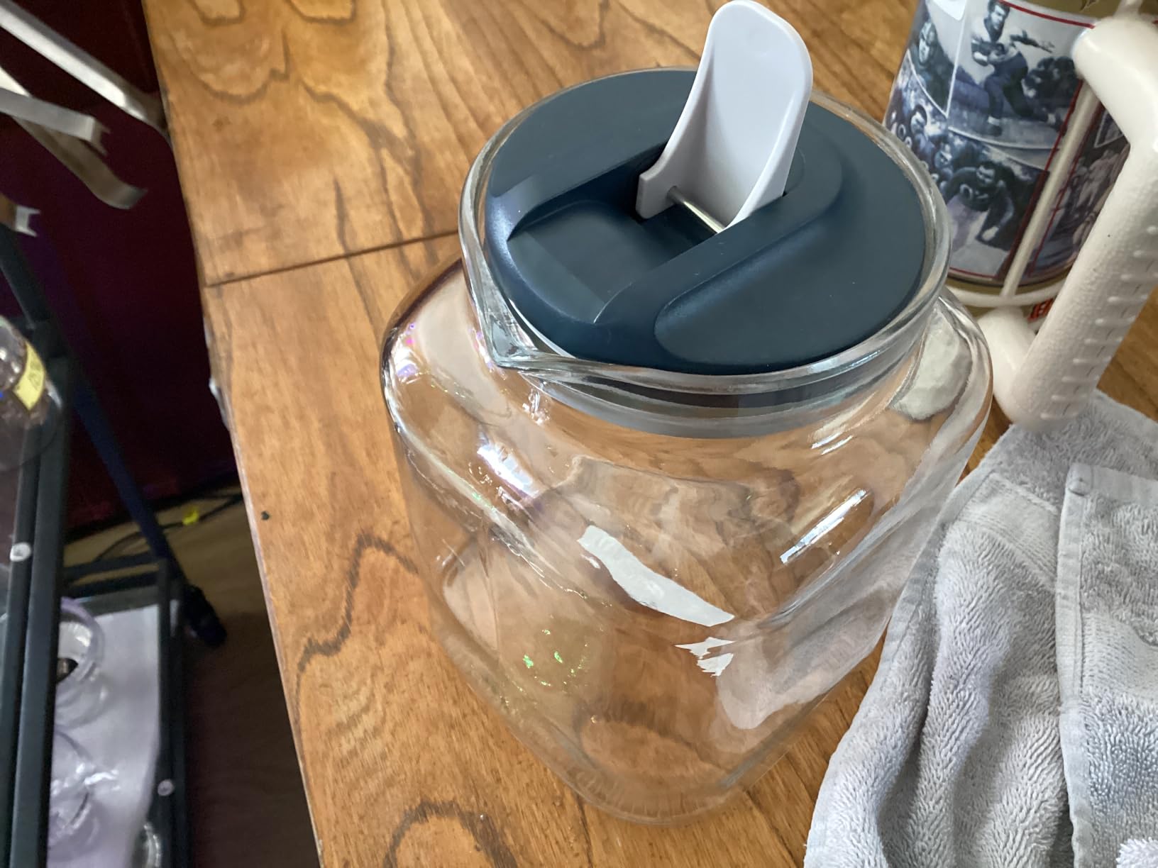 68 Oz Seal Pitcher With Lid and Spout, Large Iced Tea Pitcher for Fridge, Wide Mouth Glass Jar Container for Homemade Juice & Iced Tea, Iced Coffee, and Drinks customer photo 2
