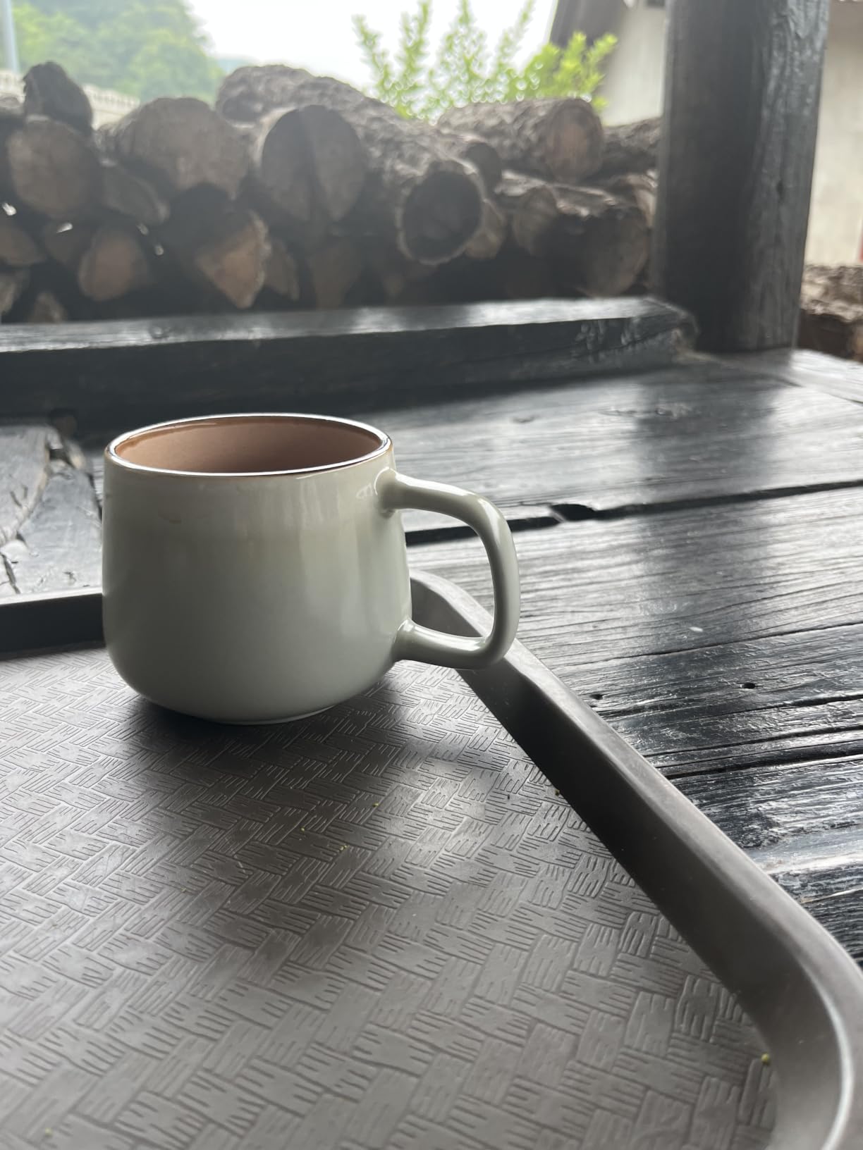 Ava Nord Stoneware Ceramic Coffee Mugs Set of 4, 12 oz, Sage Ash, Lead-Free, Non-Toxic, Freezer - Microwave & Dishwasher Safe, Aesthetic Nordic Design for Cappuccino customer photo 1