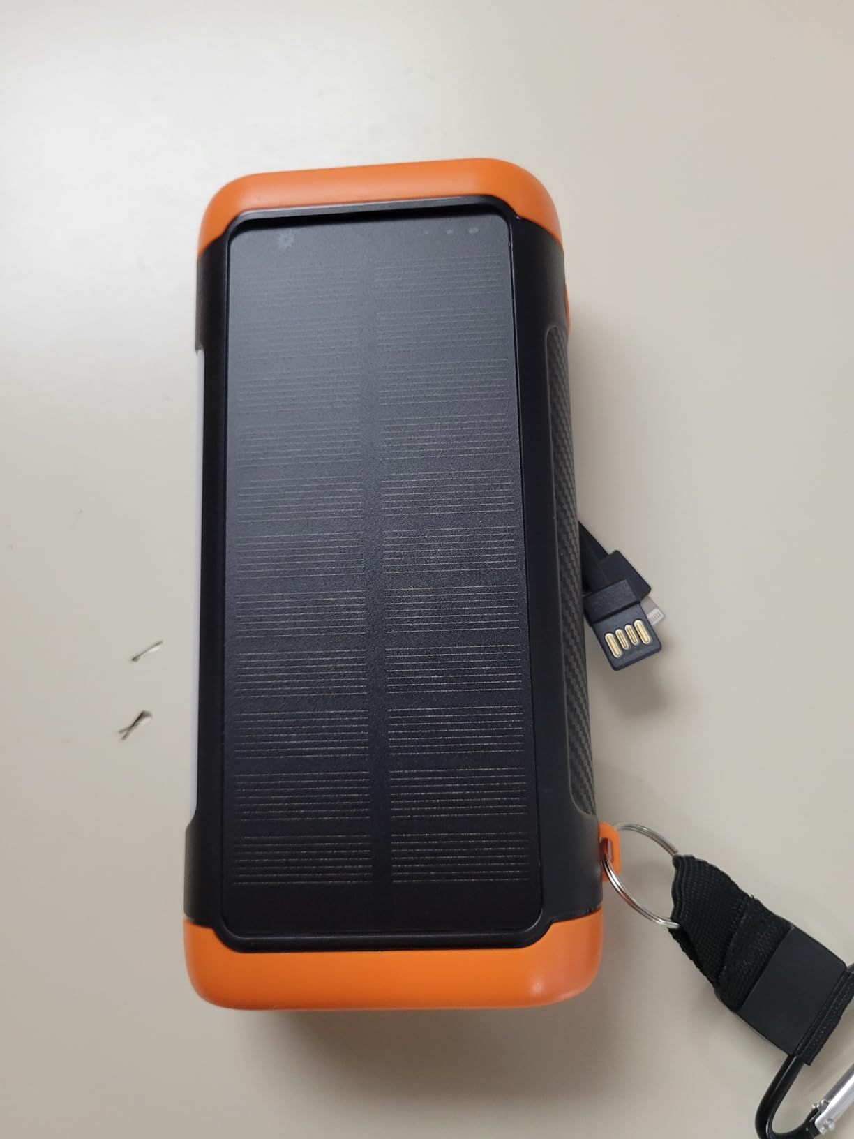 Solar Power Bank Portable Charger 66800mAh Battery Pack for Camping | Built Cables, Hand Crank, 22.5W Fast Charging, Flashlights, Table Lamp, Compass, 5 Outputs, 5 Input customer photo 1