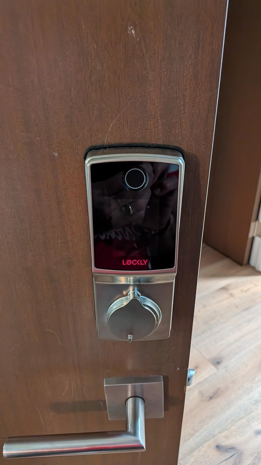 Lockly Secure Pro Wi-Fi Deadbolt Smart Lock with Fingerprint | PIN Genie Keypad, APP Remote Control, Alexa & Google Assistant Compatible, IP65 customer photo 2