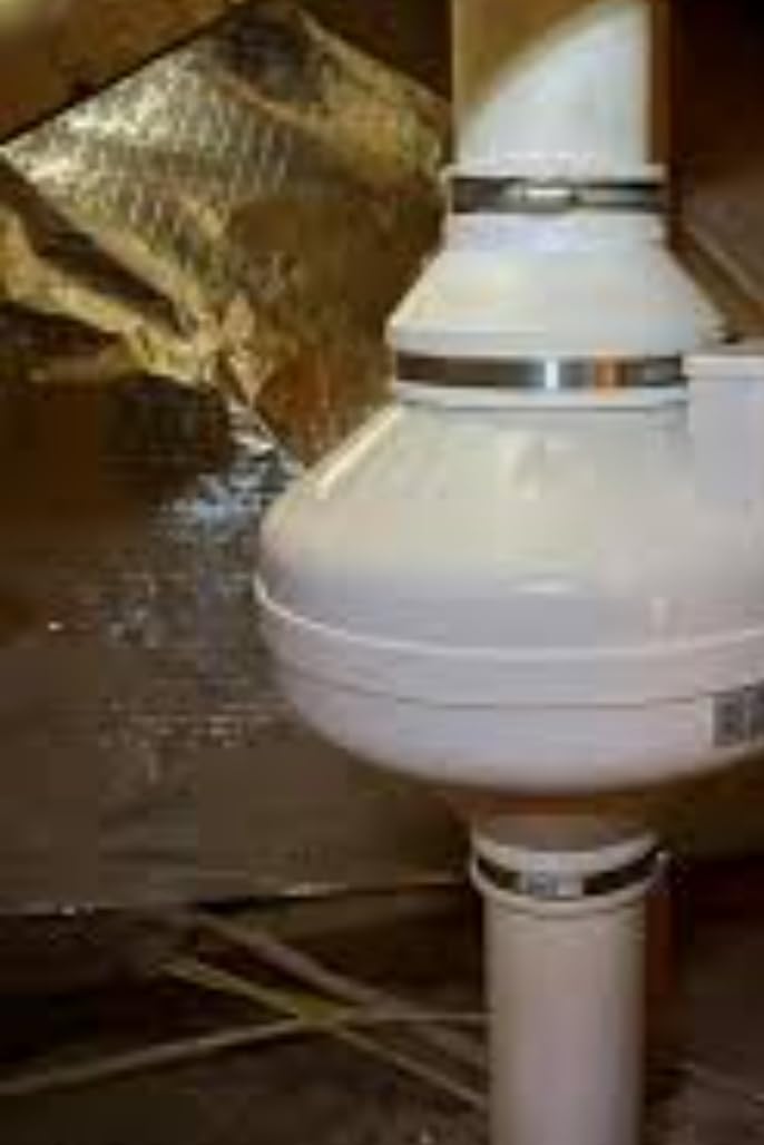 BaseAire 4 Inch 237 CFM Radon Mitigation Fan for 1500 Square Feet | Quiet Energy Efficient Radon System, RadonEx 15F Crawlspace or Slab Application customer photo 1