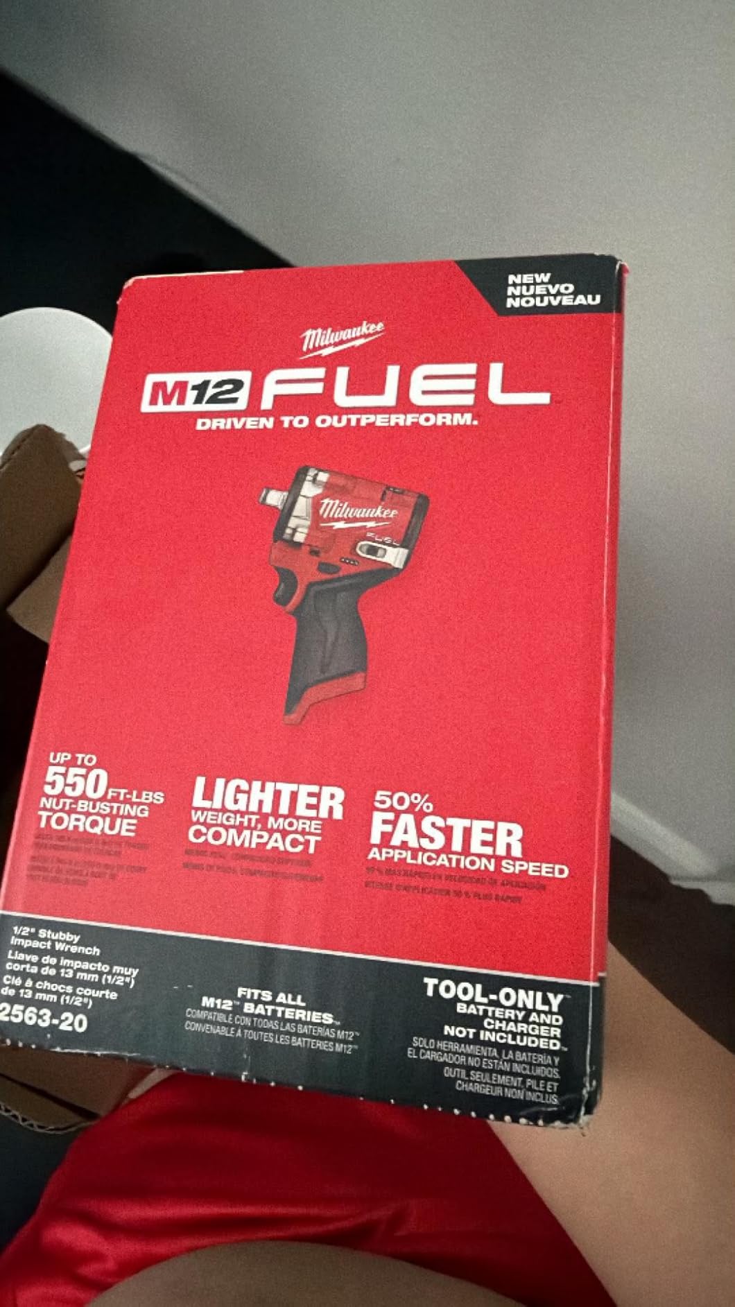 Milwaukee M12 FUEL Stubby 1/2 Inch Impact Wrench (Bare Tool) customer photo 2