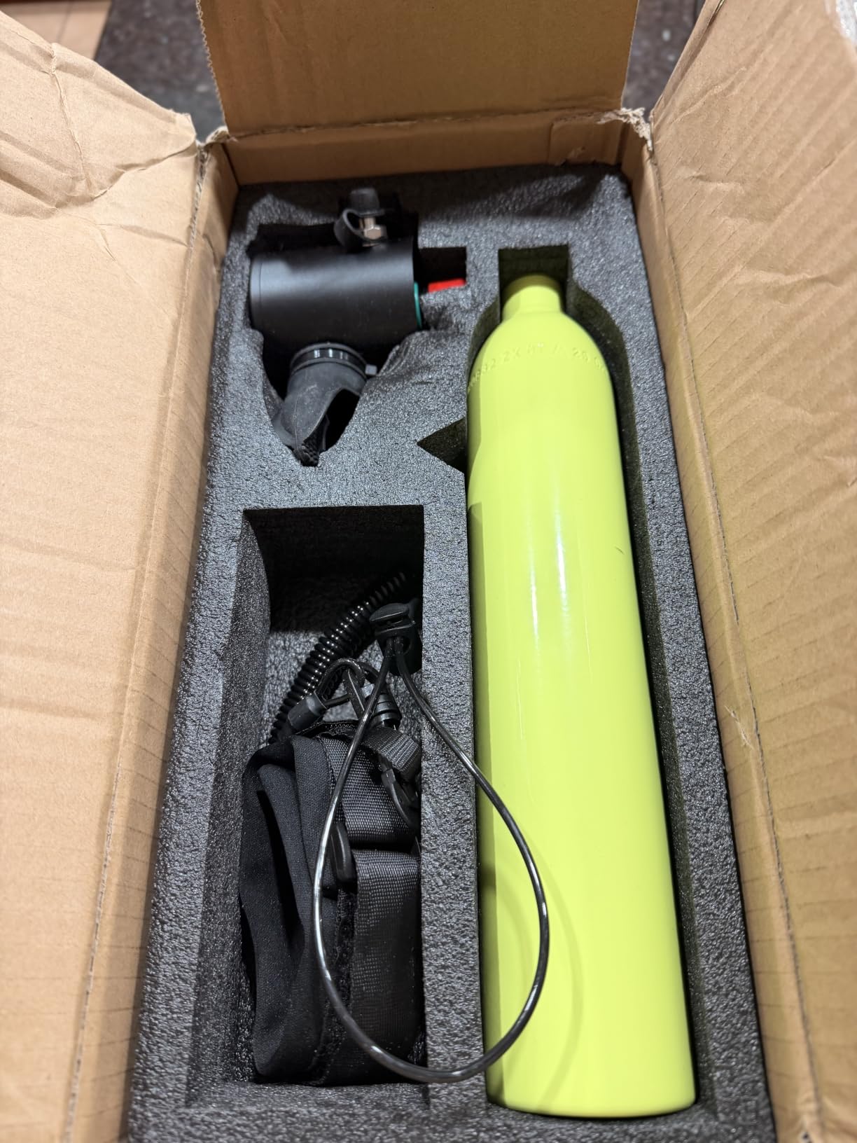 SMACO S300 Mini Scuba Tank, 0.5L Handheld Lung Air Tank | Aluminum Pony Bottle, DOT Certified, Reusable customer photo 2