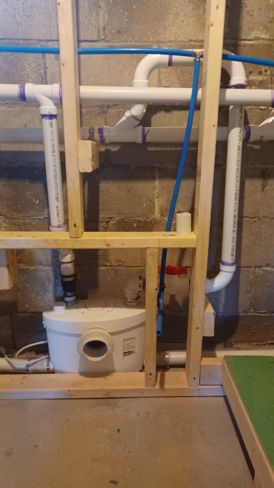 SUPERFLO 750W Macerating Toilet System, Upflush Toilet for Basement | with 4 Water Inlet for Basements & Garage, Macerator Toilets Pump System - Easy Installation, Powerful & Quiet customer photo 2