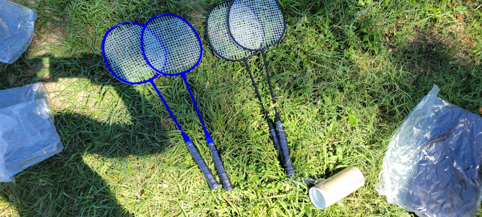 BAGAIL Outdoor Badminton Net Set with Anti-Sag Winch System - Official Size 20ft x 5ft, 4 Rackets, 3 Shuttlecocks, Durable PE Net & Carry Bag for Backyard, Beach, Family Games customer photo 2