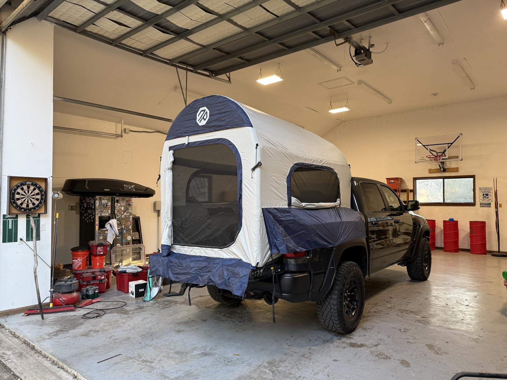 Niphean Truck Bed Tent for Camping 5ft-8ft for 2+1 People, 2 Mins Setup | Inflatable Pickup Truck Tent, PU 3000mm Waterproof & High-Strength Windproof, Spacious Interior for Multi-Landscape customer photo 1