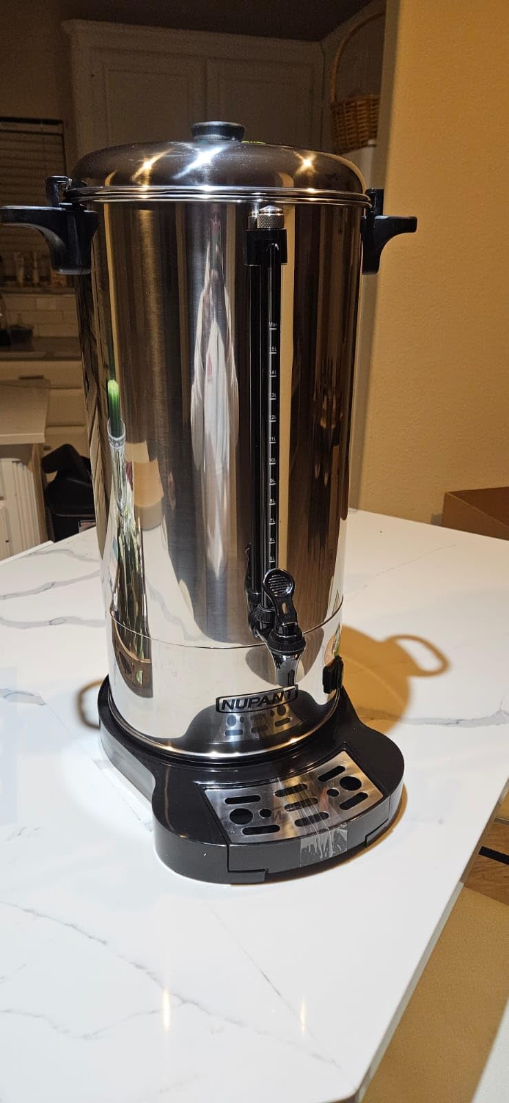 NUPANT Commercial Coffee Urn 100 Cup/15L Coffee Dispenser with Upgraded Percolator, 304 Stainless Steel Hot Water Urn Beverage Dispenser with Keep Warm Mode customer photo 2