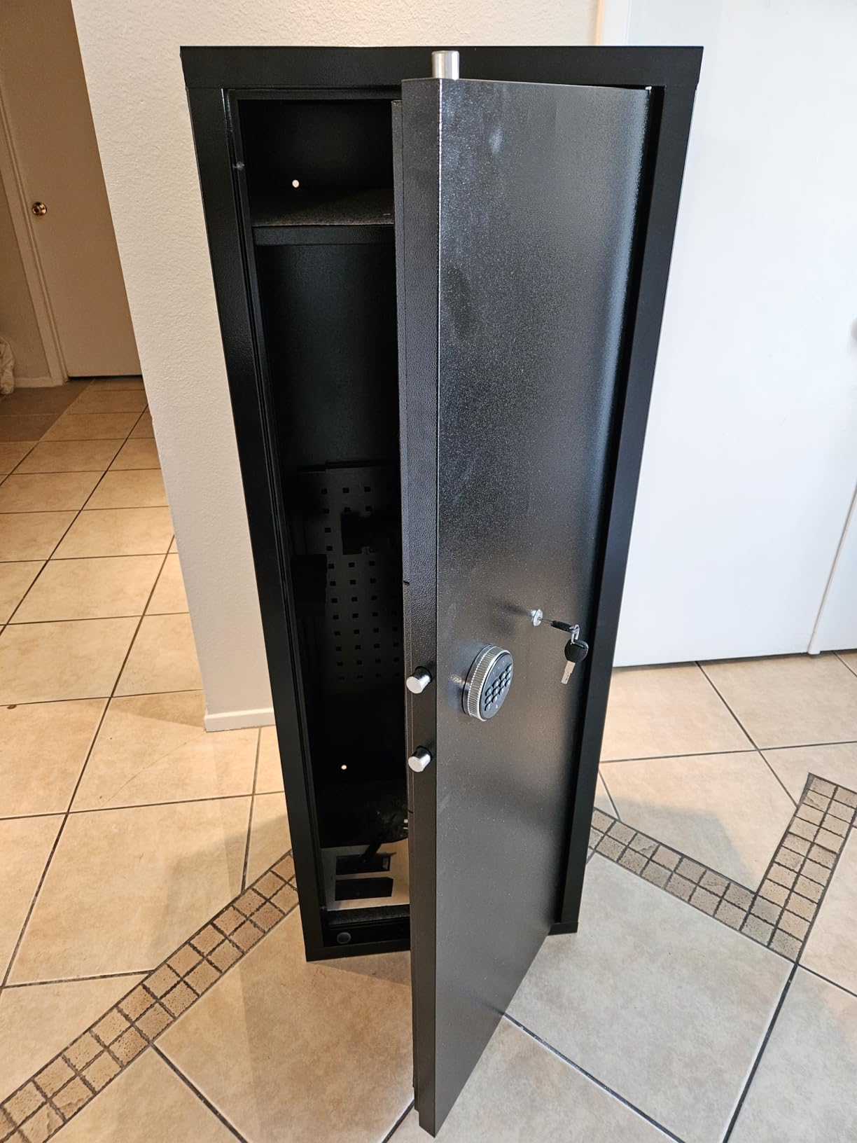 INTERGREAT 12-15 Gun Safe, Large Gun Safe for Rifles and Pistols, Quick Access Rifle Safe with 3 Removable Gun Racks and 4 Pistol Pockets, Digital Gun Cabinet with Dual Alarm and Sleep Mode customer photo 2
