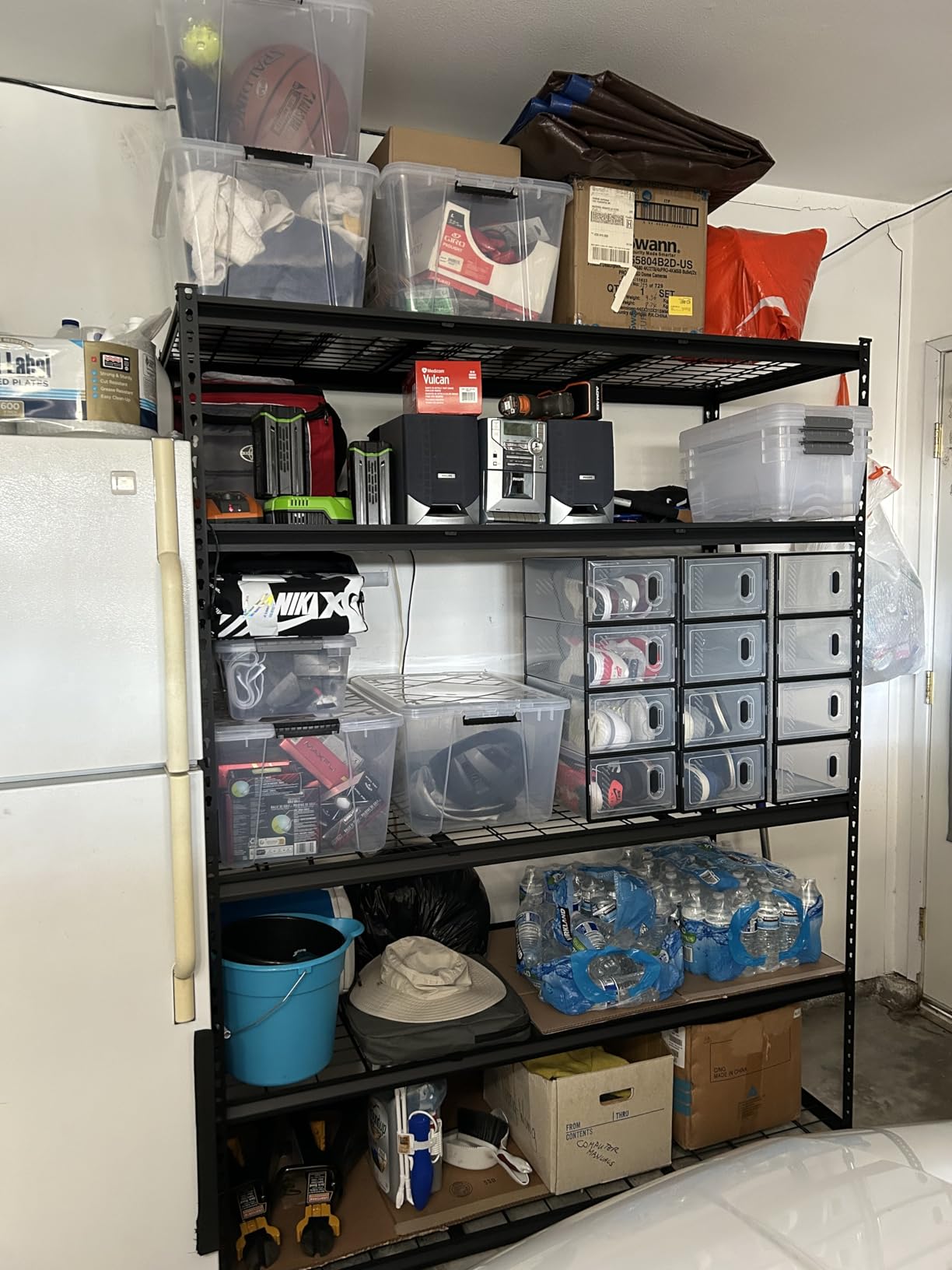 VEVOR Storage Shelves, 3000 lbs, 5 Tier Heavy Duty Garage Shelving, 24