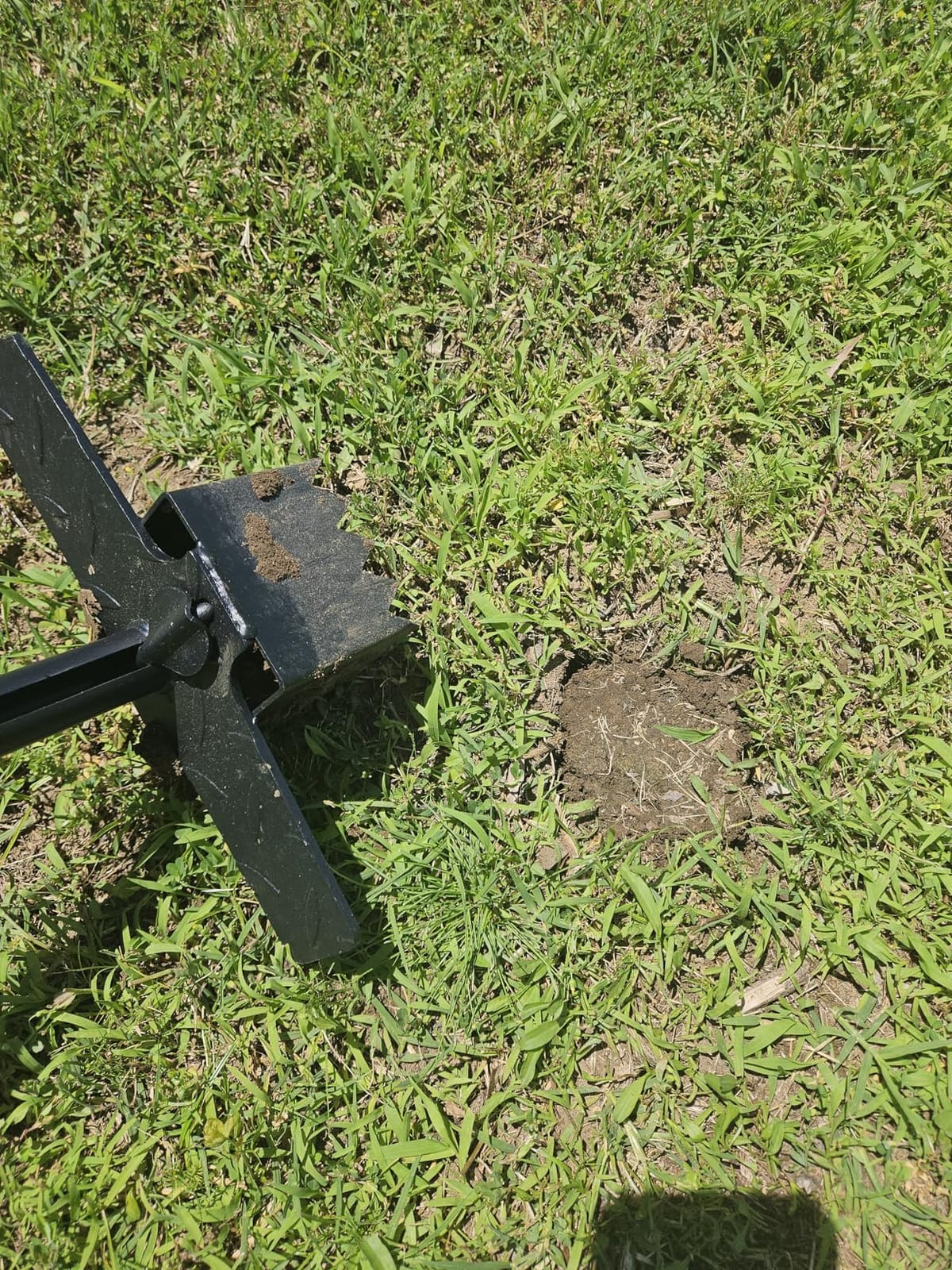 Colwelt Sod Plugger Tool Square, Grass Plug Tool for Lawn, Sod Cutter Hand | Grass Plugger Tool, 3x3 Sod Plugger Square, 36in, Steel Dual Pedals, Ergo T-Grip Handle, Bermuda Grass Seed Bulb Planter Tool customer photo 1