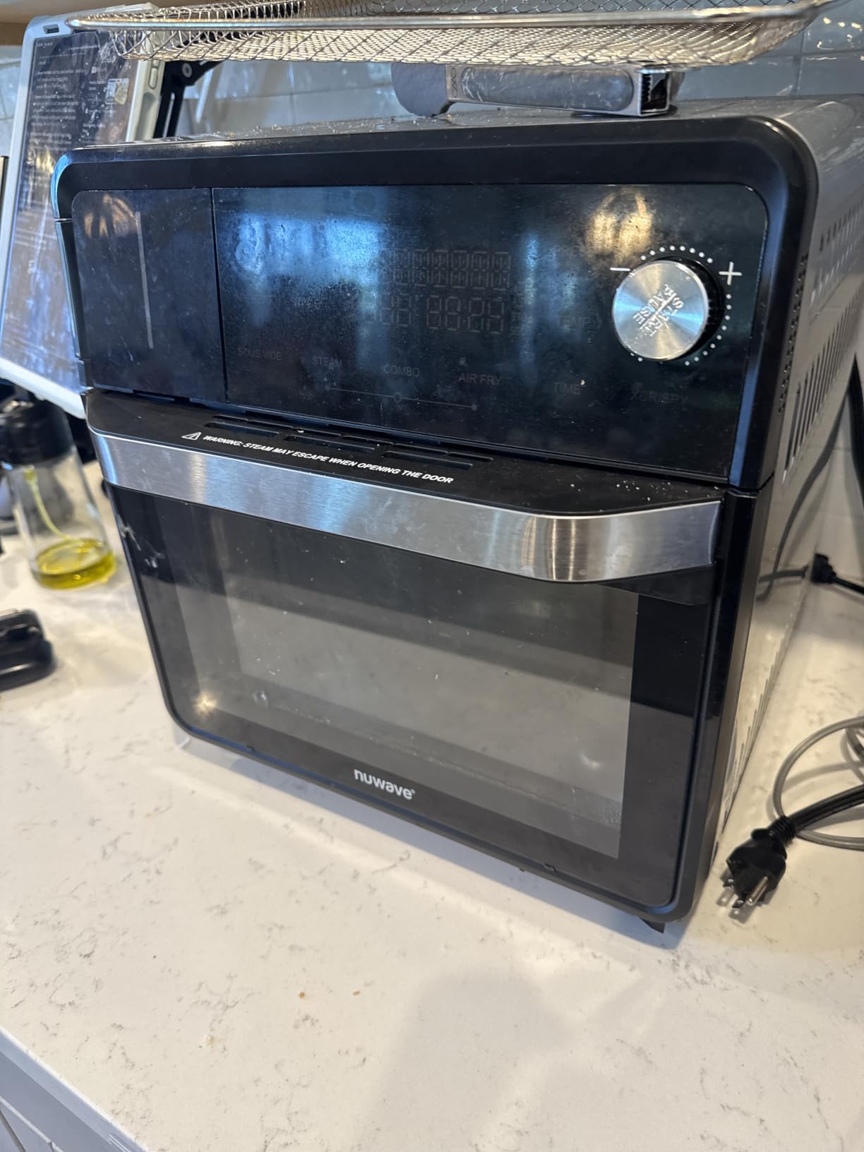 Nuwave Combi Steam Oven, Non-Toxic Stainless Steel Multi-Cooker with Air Fry, Sous Vide, Toast & More, 50-450°F Precision, 120 Presets, Moisture Control, Programmable, Easy to Clean, 16 quarts customer photo 2