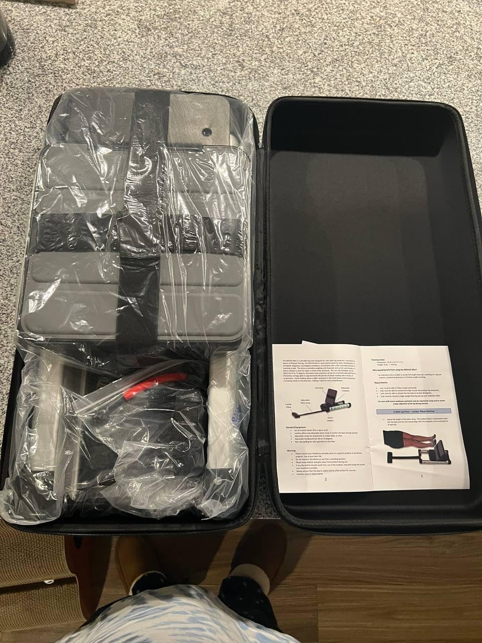 US Doctor Invented Mini in-Bed Leg Press for Rehab | Low-Impact Leg Strength Trainer for Neurological & Orthopedic Recovery | Portable 9 lb PT Equipment with 6 Resistance Levels up to 66 lb customer photo 2