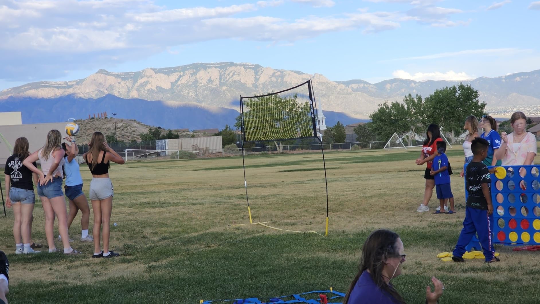 Volleyball Net Training - 12' Wide, Portable Adjustable Height 7.4' to 8' - Includes Ground Stakes, Carry Bag - Indoor & Outdoor Use, Designed by Pro Athletes for Peak Performance customer photo 1