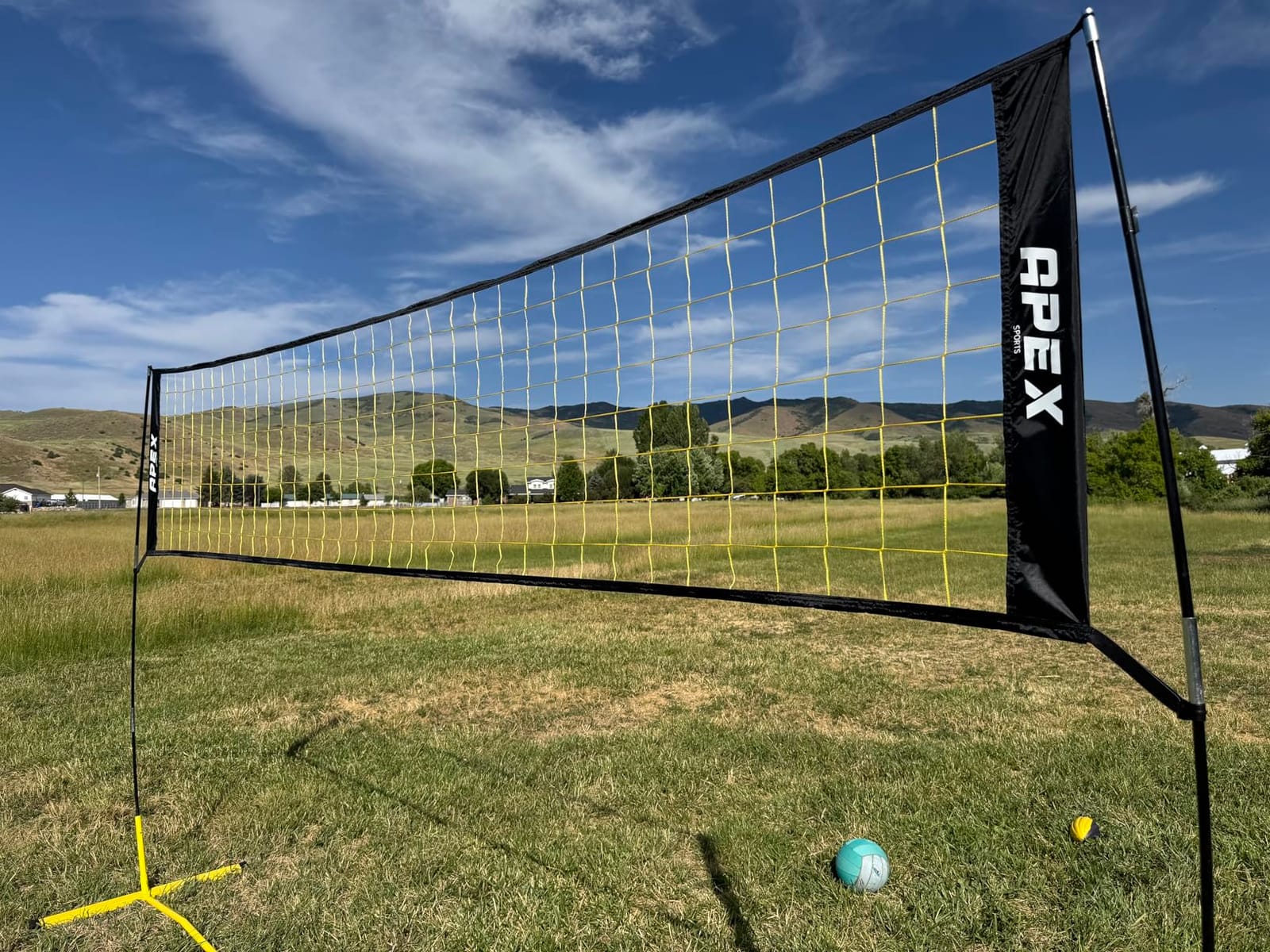 Volleyball Net Training - 12' Wide, Portable Adjustable Height 7.4' to 8' - Includes Ground Stakes, Carry Bag - Indoor & Outdoor Use, Designed by Pro Athletes for Peak Performance customer photo 2
