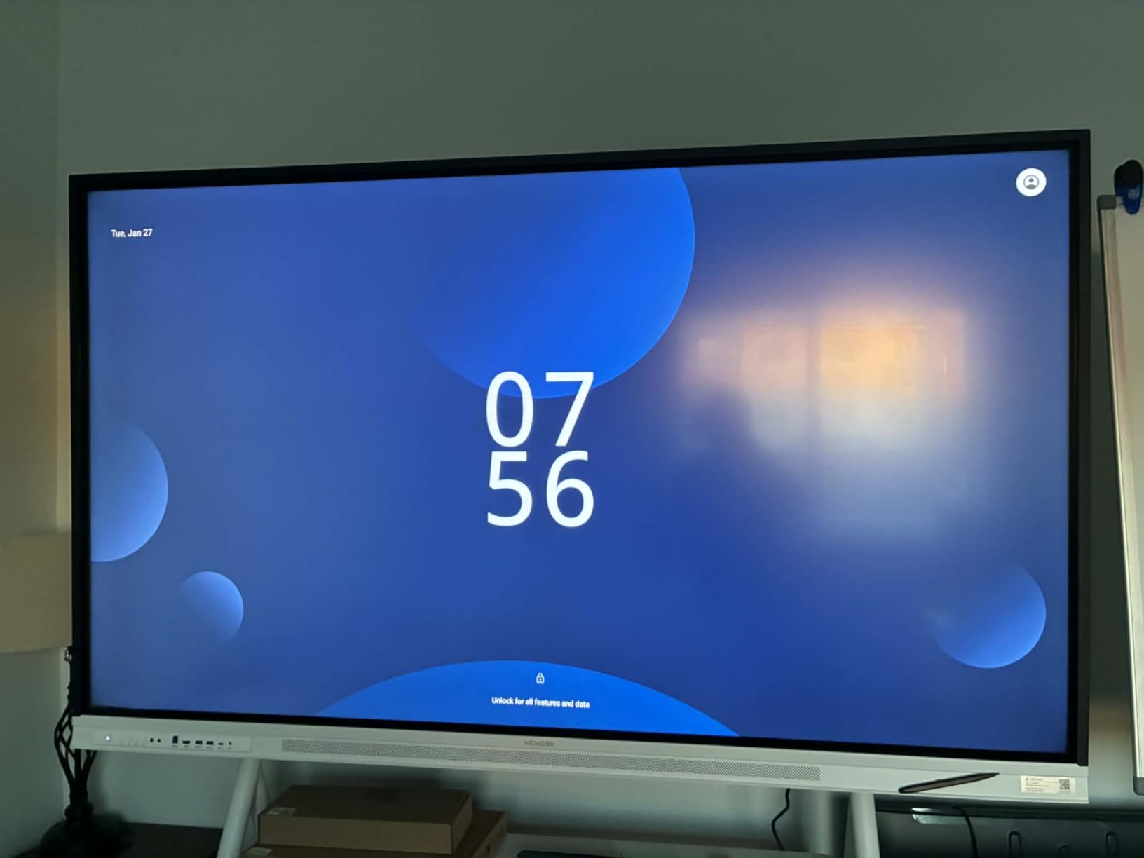 65 Inch 4K Smart Board, Google EDLA-Certified Interactive Whiteboard | Android 14 OS, 50-Point Touch, Wireless Casting, Touchscreen Digital Whiteboard for Classroom Office Home (With Wall Mount) customer photo 1