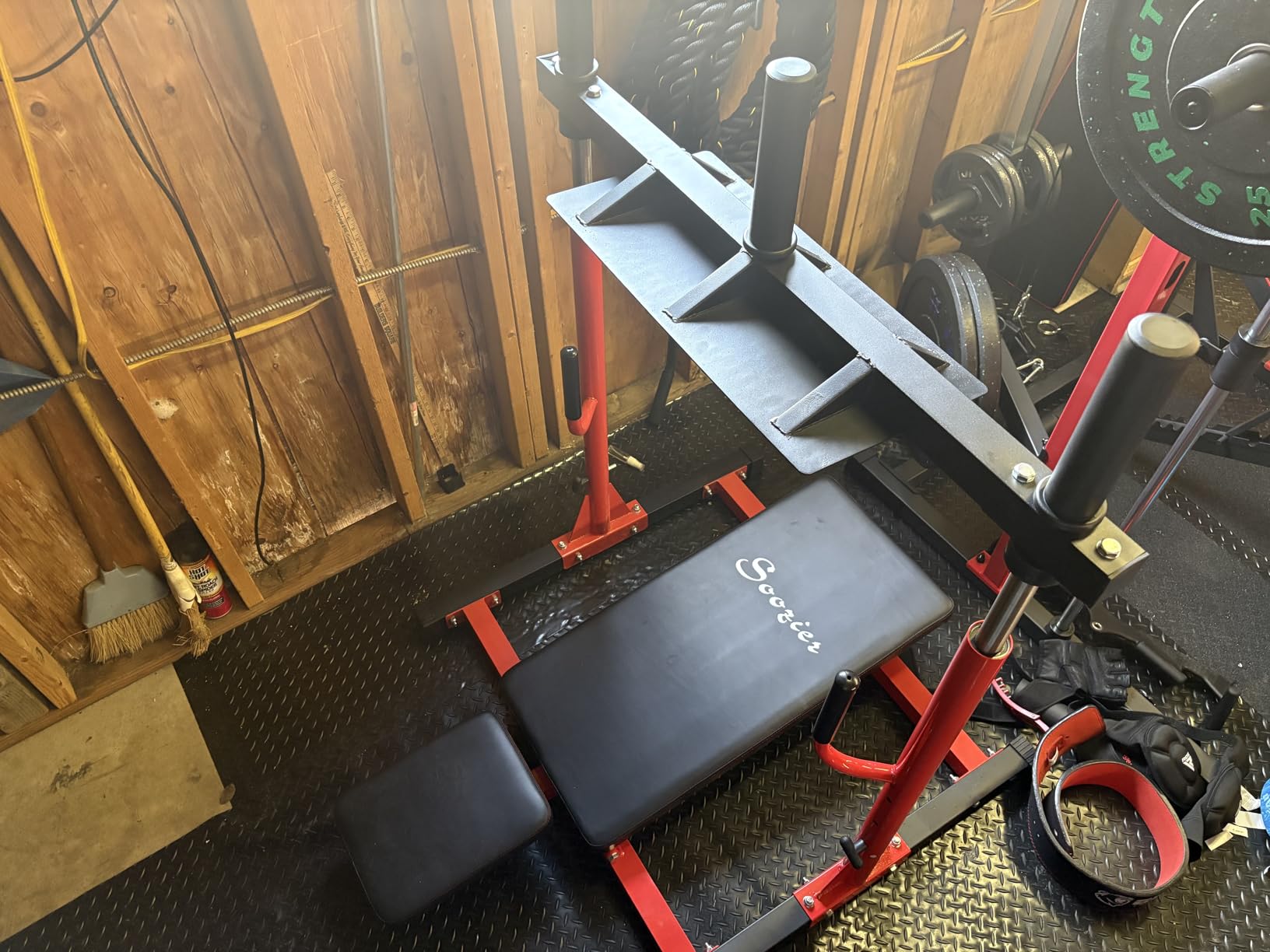 Soozier Vertical Leg Press Machine, 660LBS Capacity, Leg Strength Training Machine with Adjustable Leg, Back, and Head Positions for Home Gym, 1